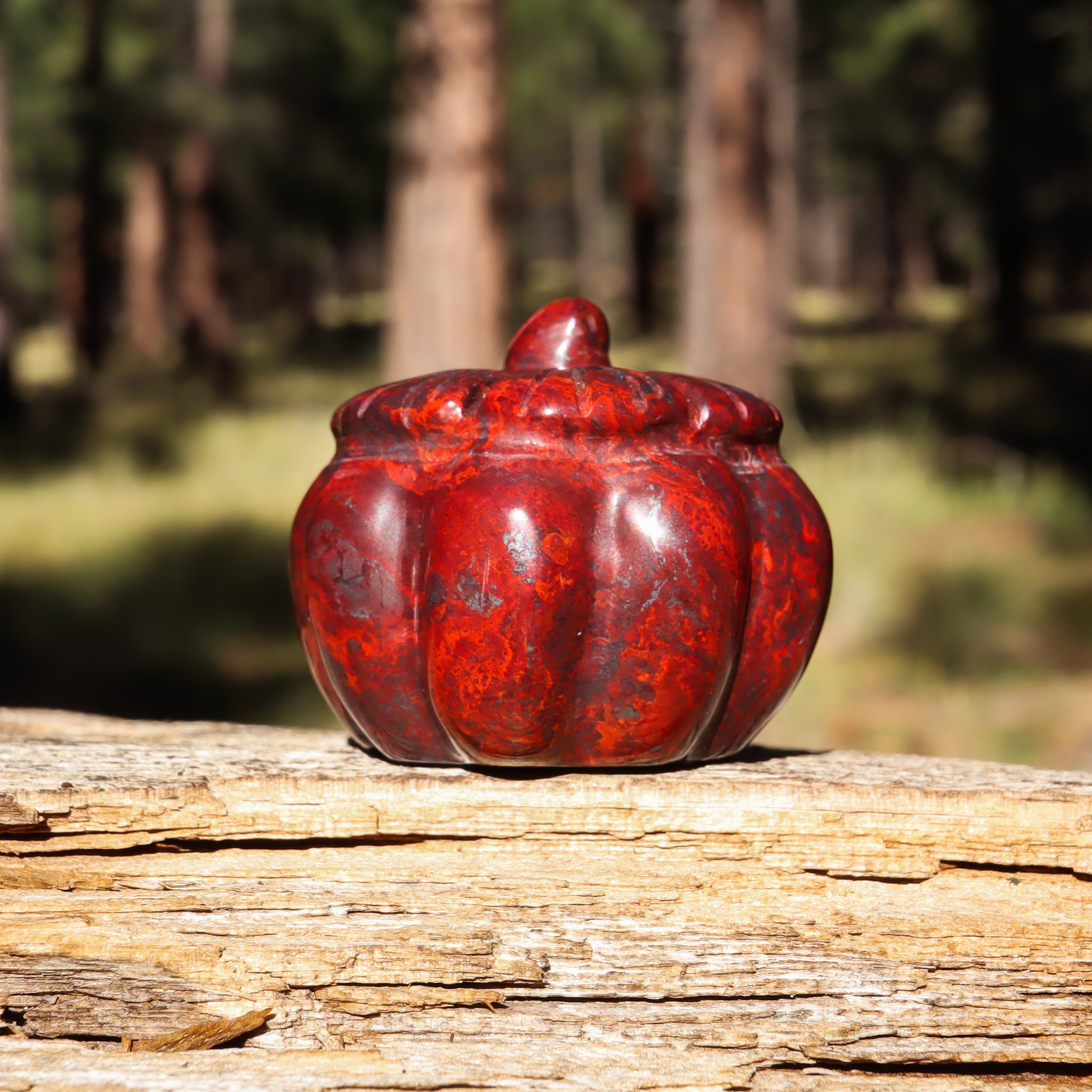 Brecciated Jasper Carved Pumpkin