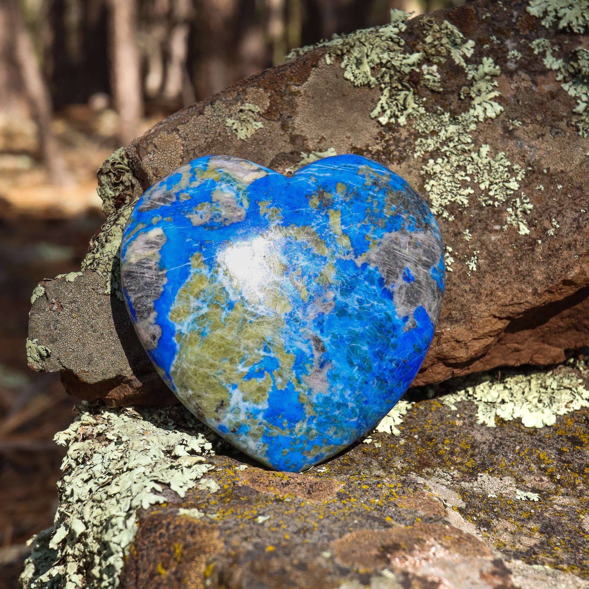 Lapis Lazuli Carved Heart