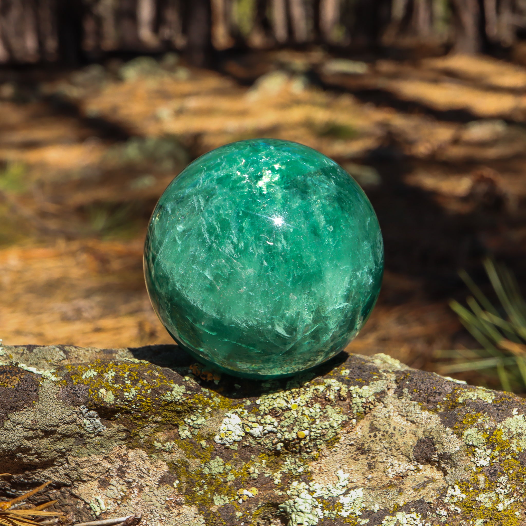 Large Green Fluorite Sphere
