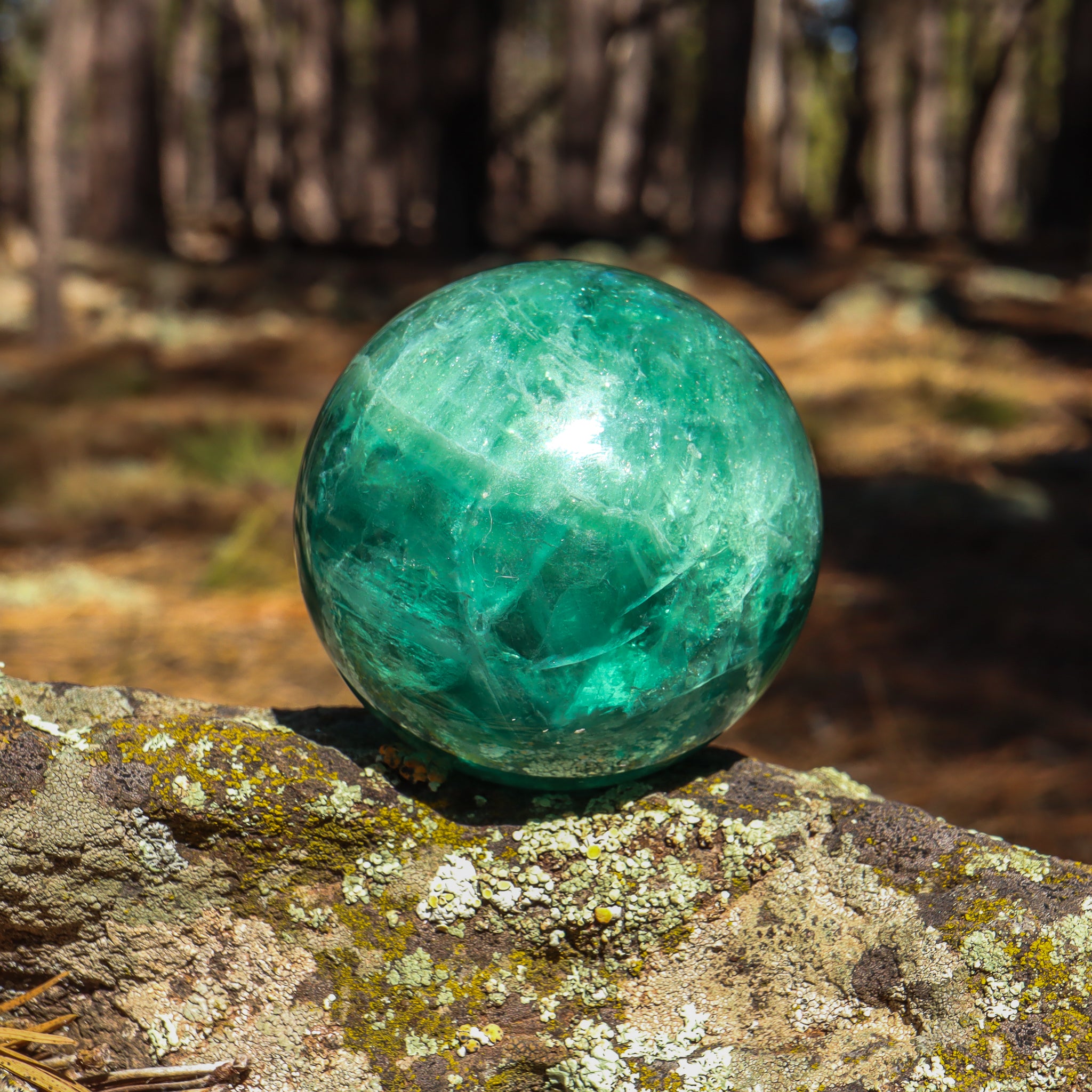 Large Green Fluorite Sphere