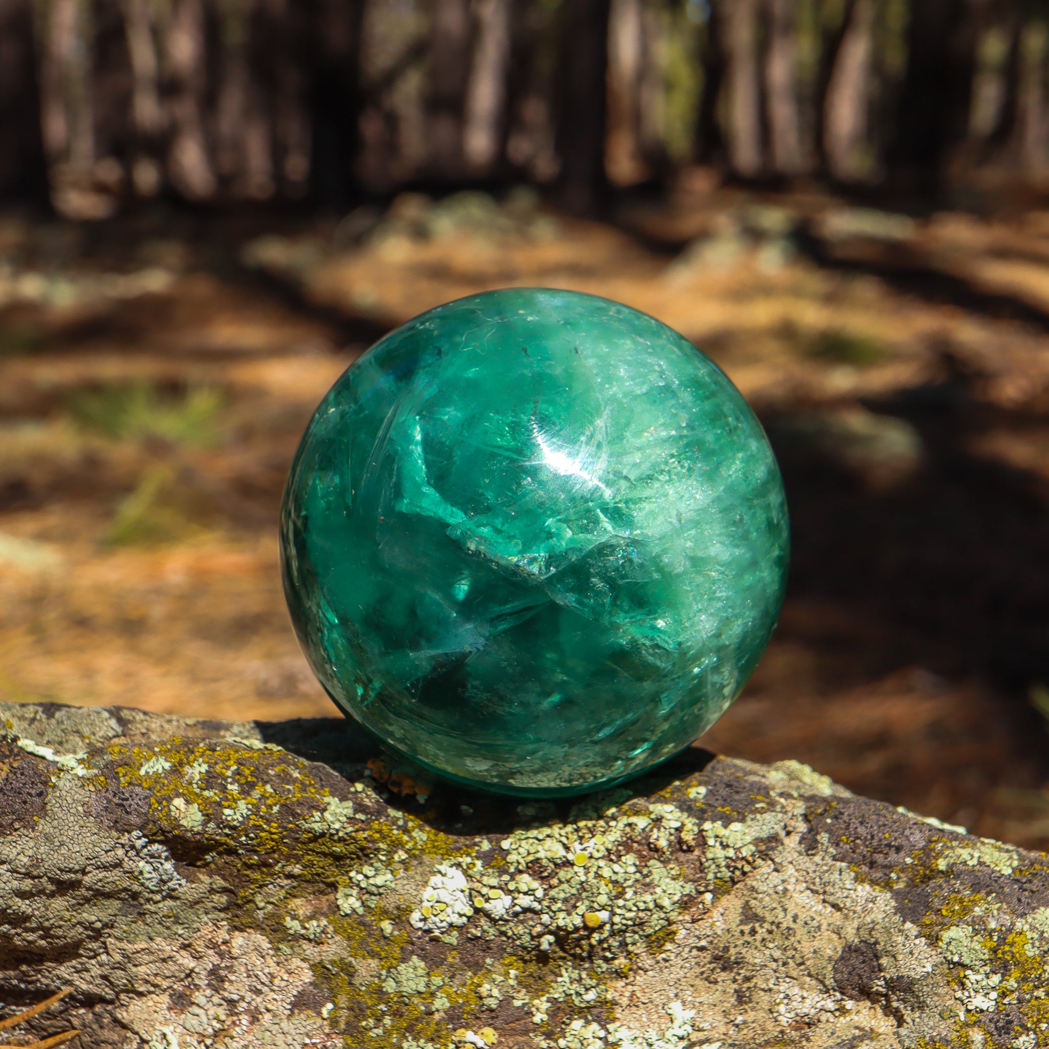 Large Green Fluorite Sphere