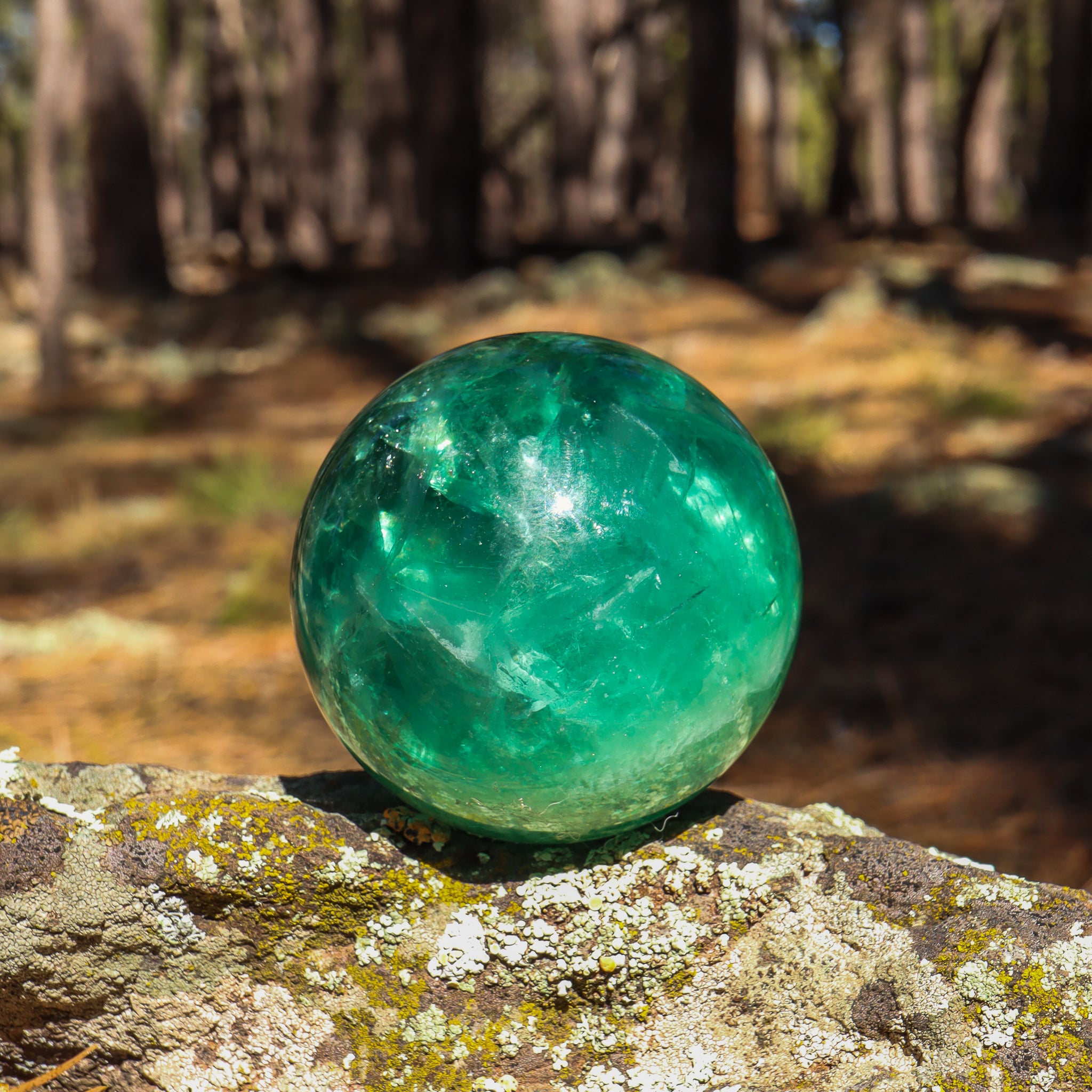Large Green Fluorite Sphere