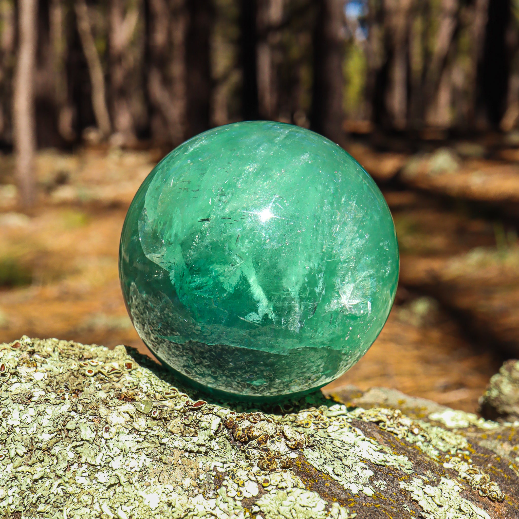 Large Green Fluorite Sphere