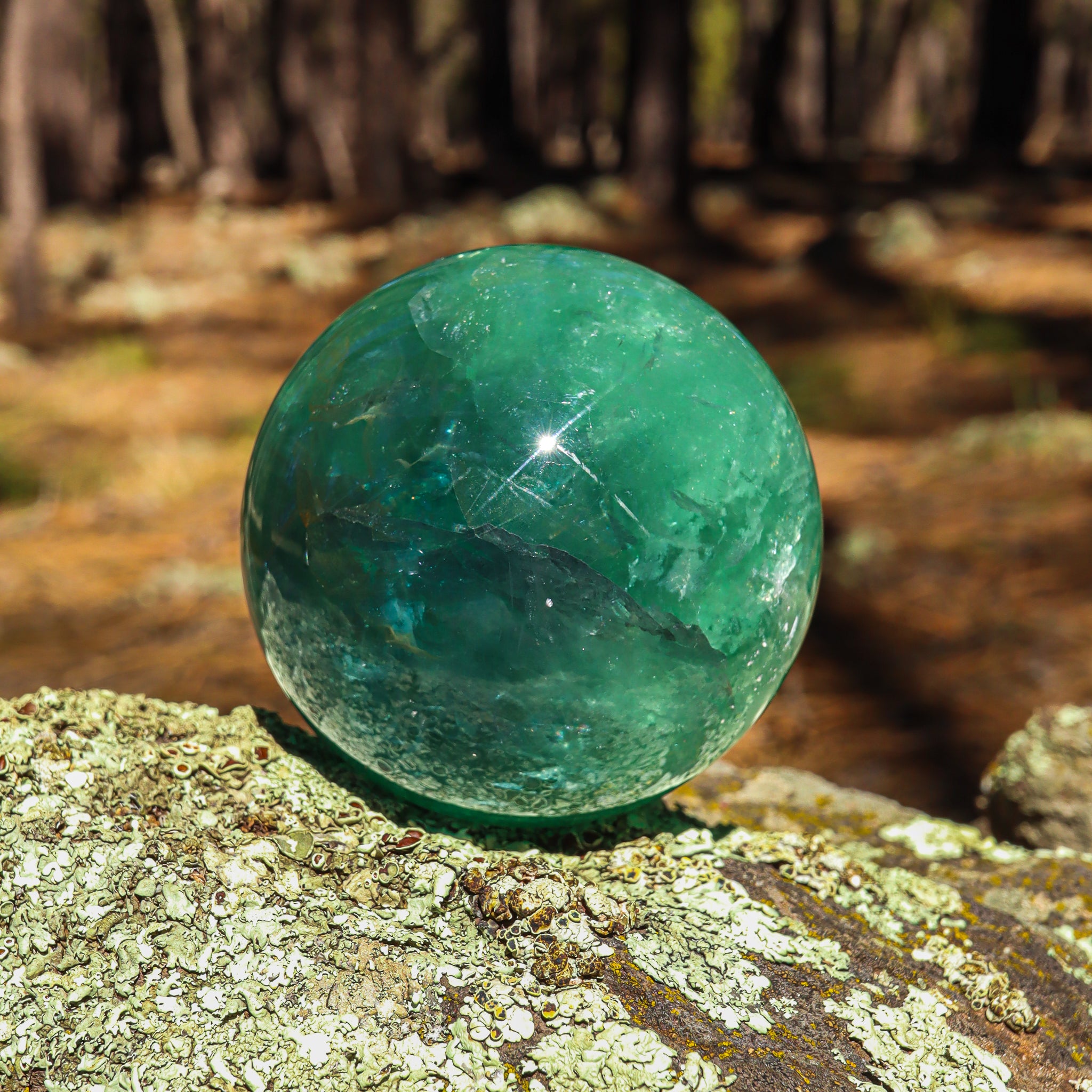 Large Green Fluorite Sphere