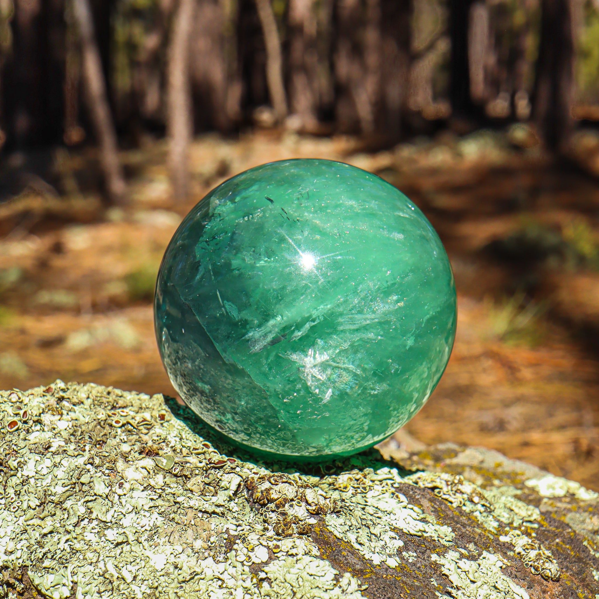 Large Green Fluorite Sphere