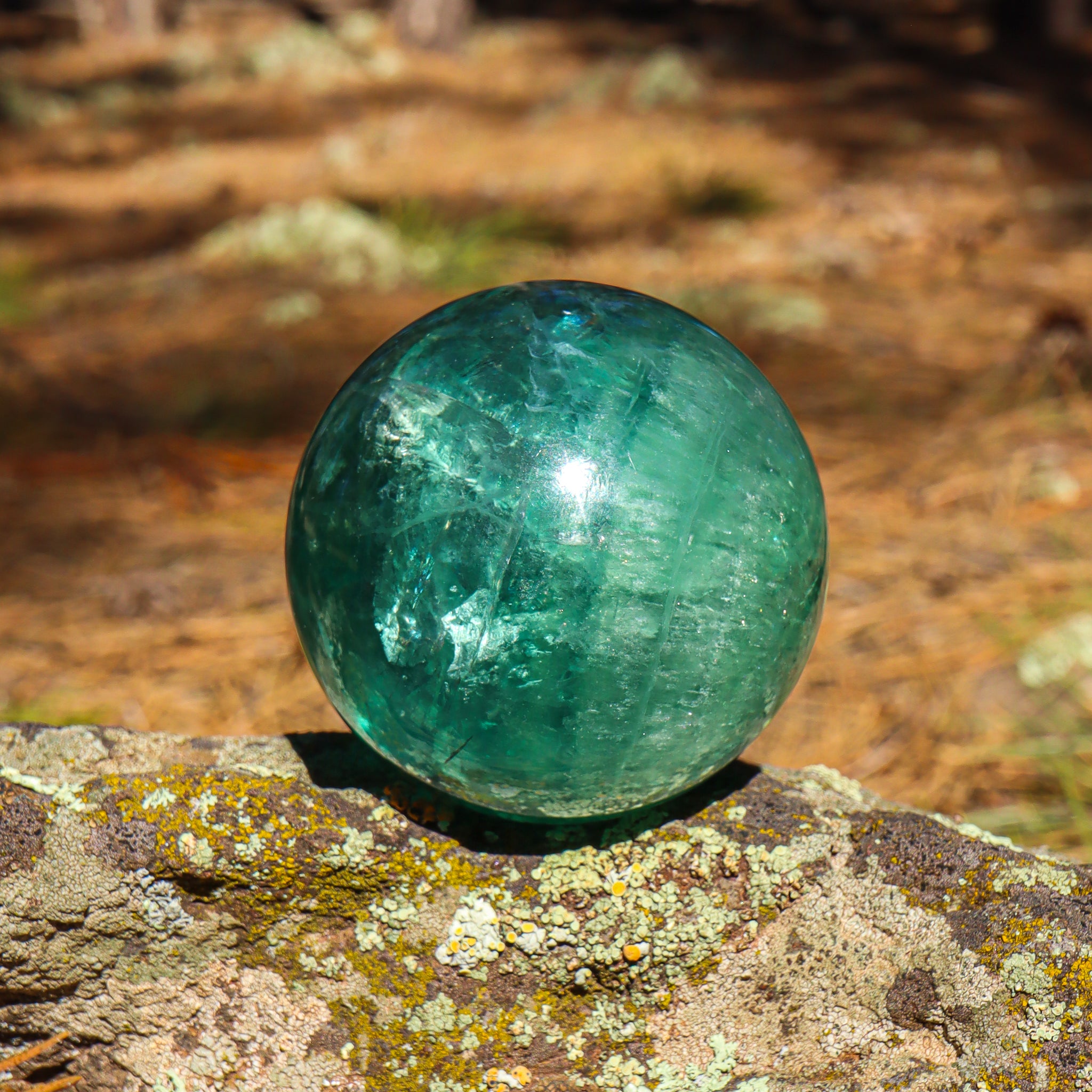 Large Green Fluorite Sphere