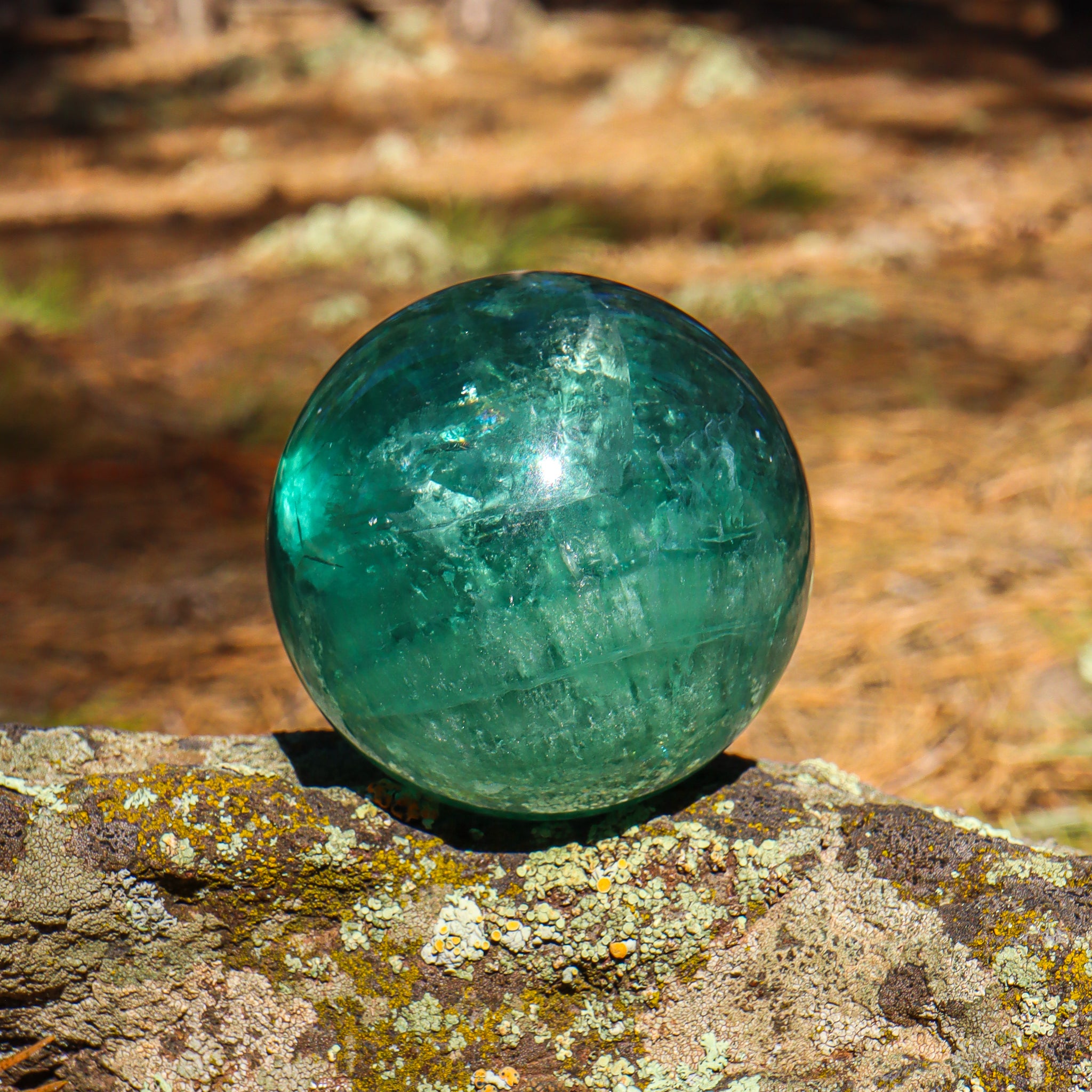 Large Green Fluorite Sphere