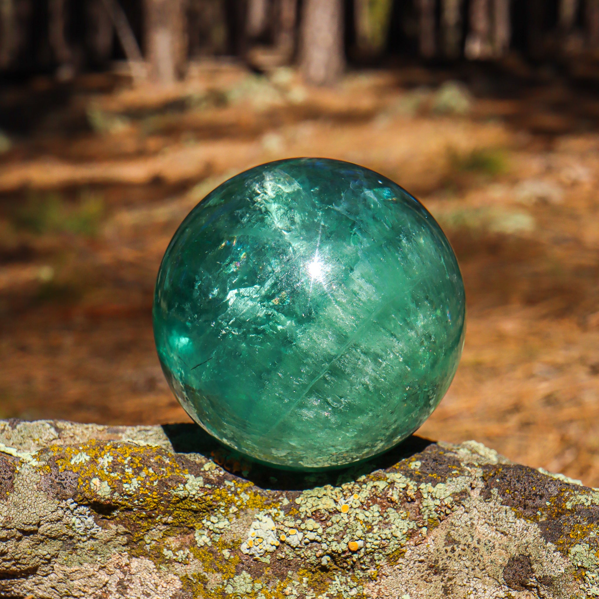Large Green Fluorite Sphere