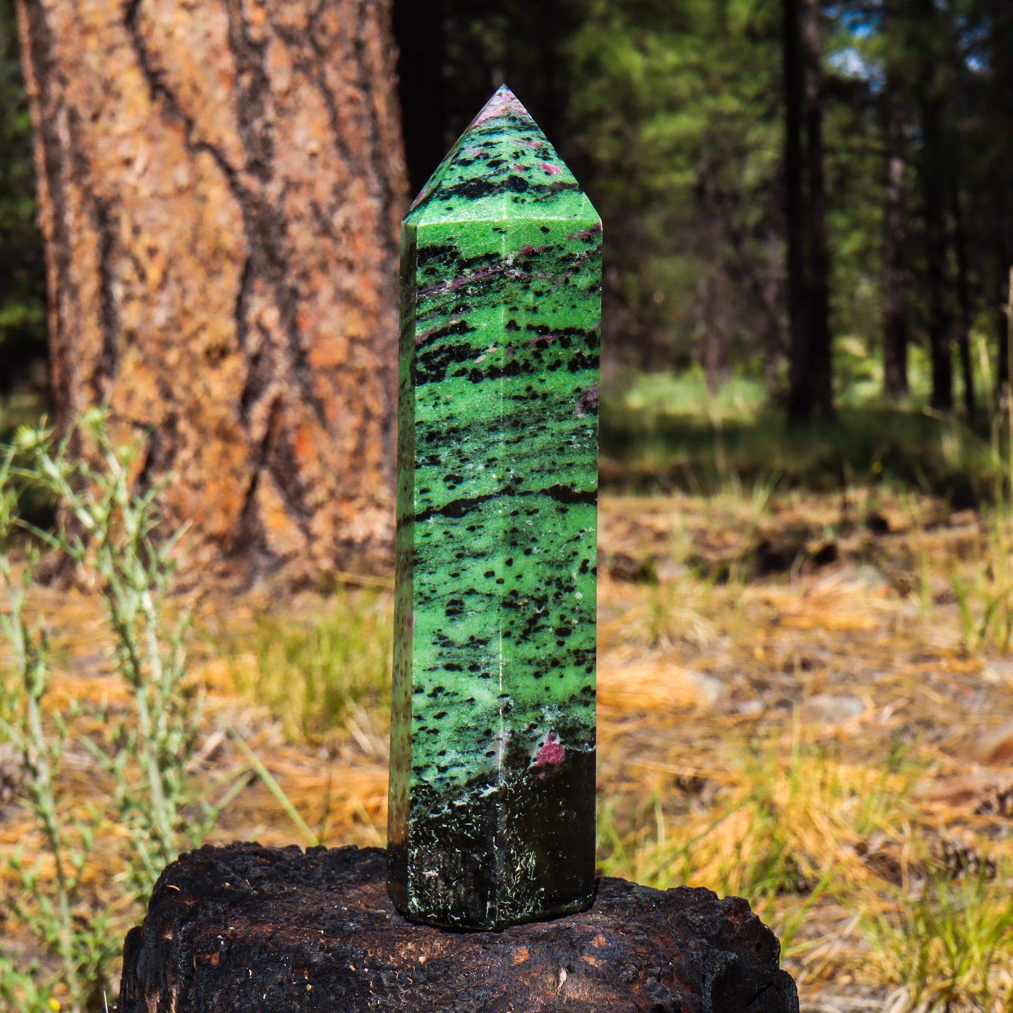 Large Ruby Zoisite Point