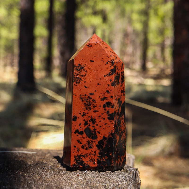 Mahogany Obsidian Point