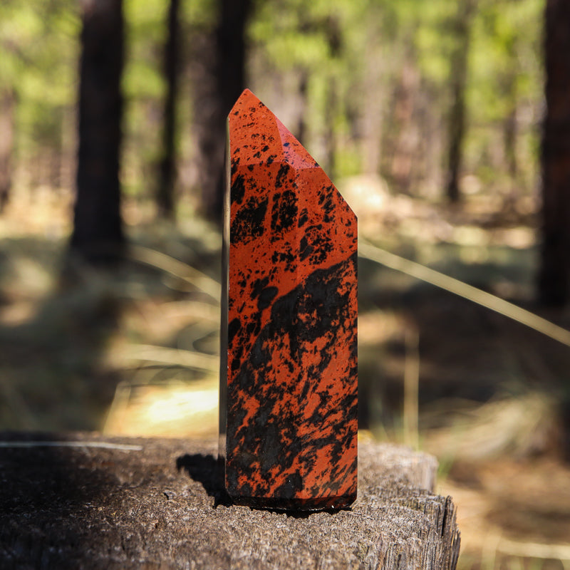 Mahogany Obsidian Point