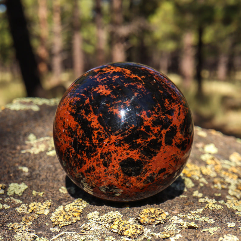 Mahogany Obsidian Sphere