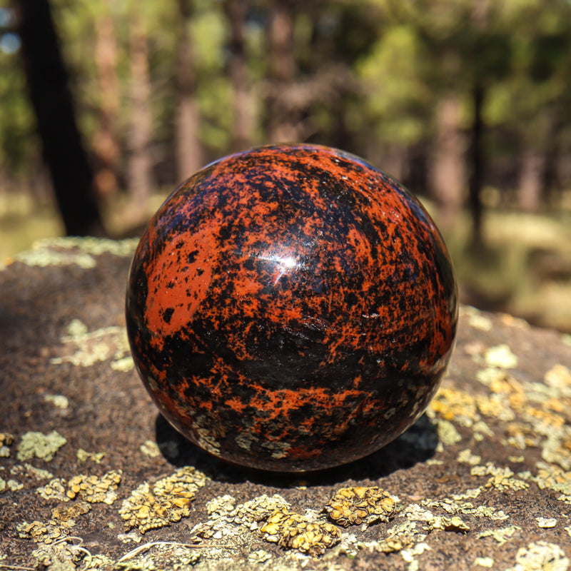 Mahogany Obsidian Sphere