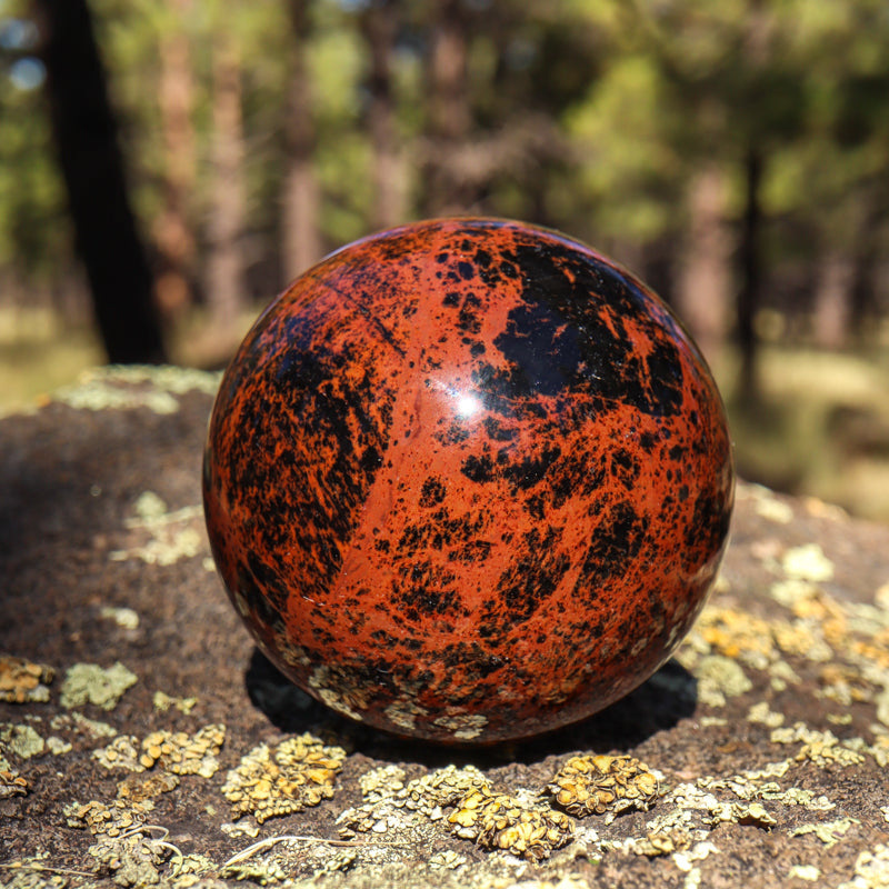 Mahogany Obsidian Sphere