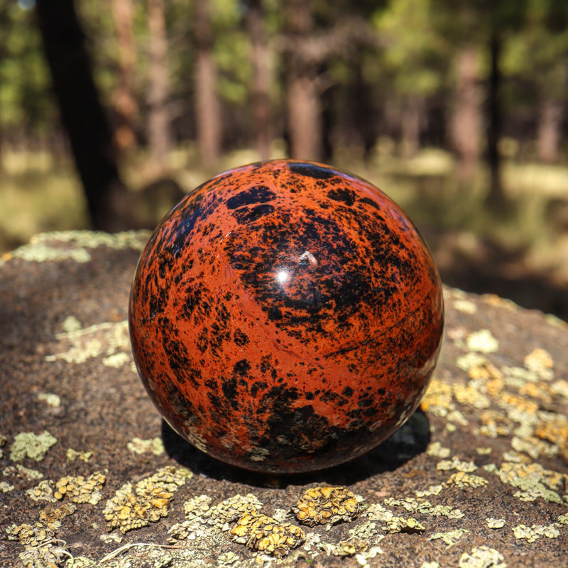 Mahogany Obsidian Sphere