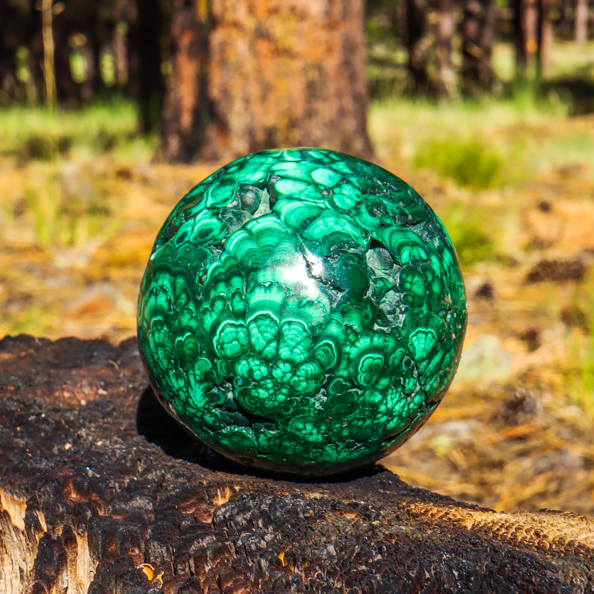Large Malachite Sphere