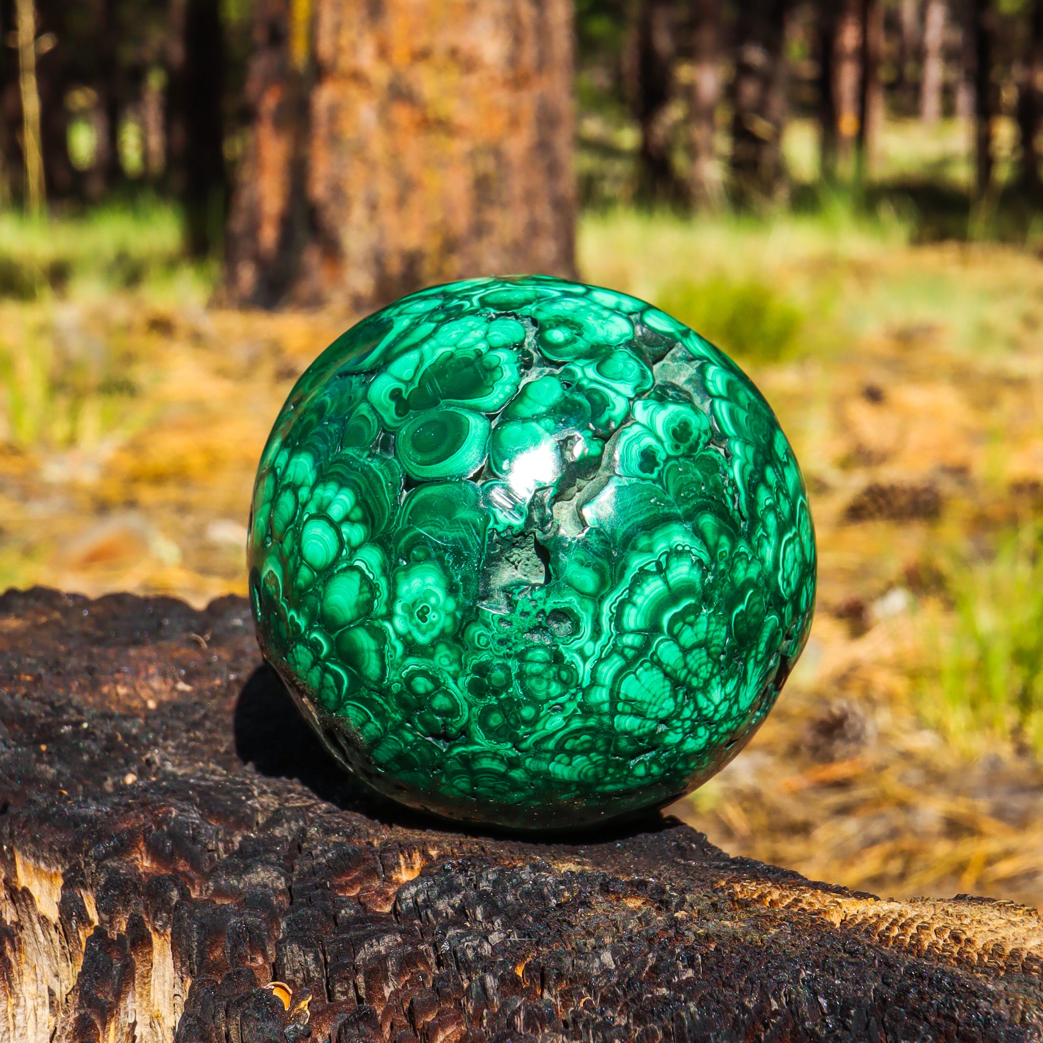 Large Malachite Sphere
