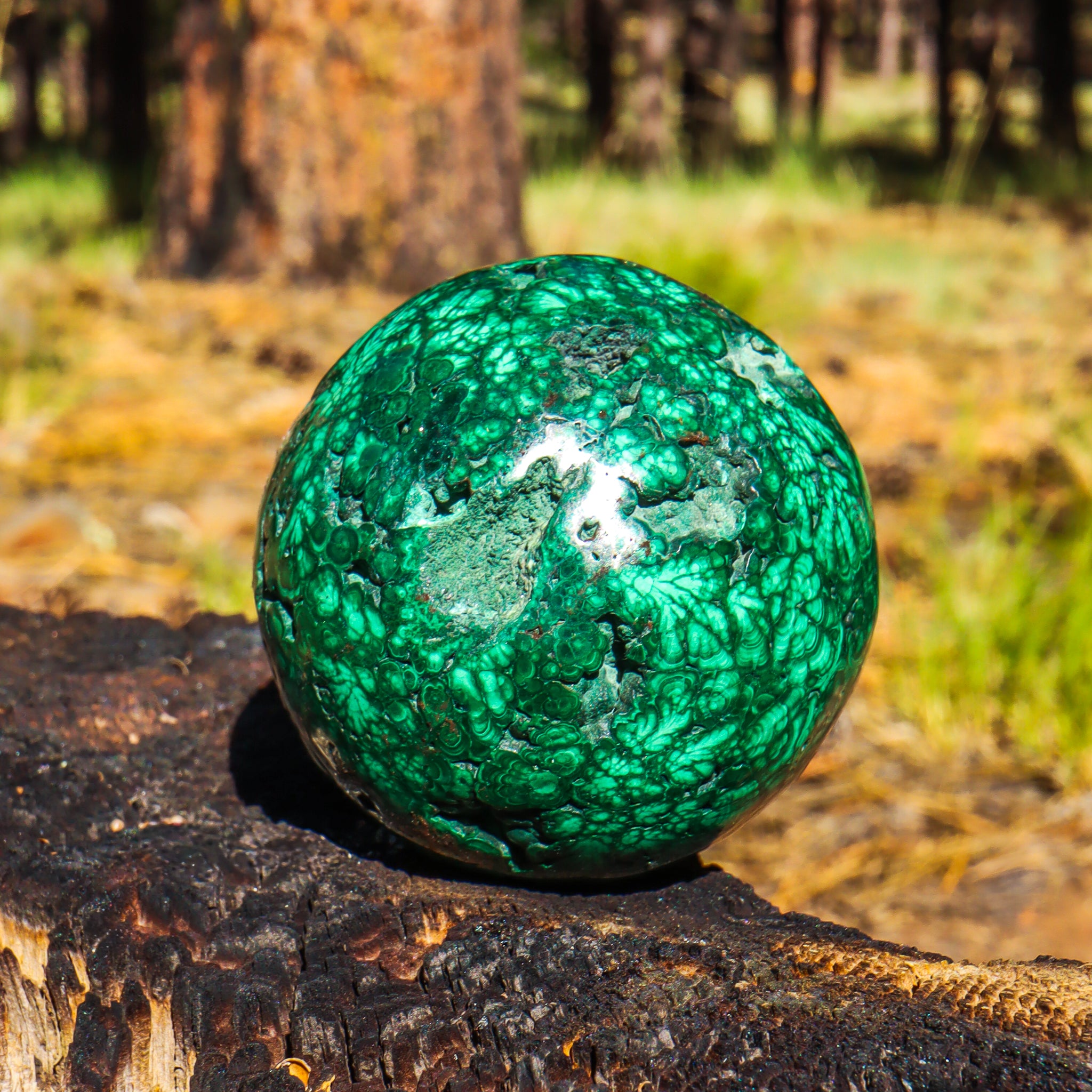 Large Malachite Sphere