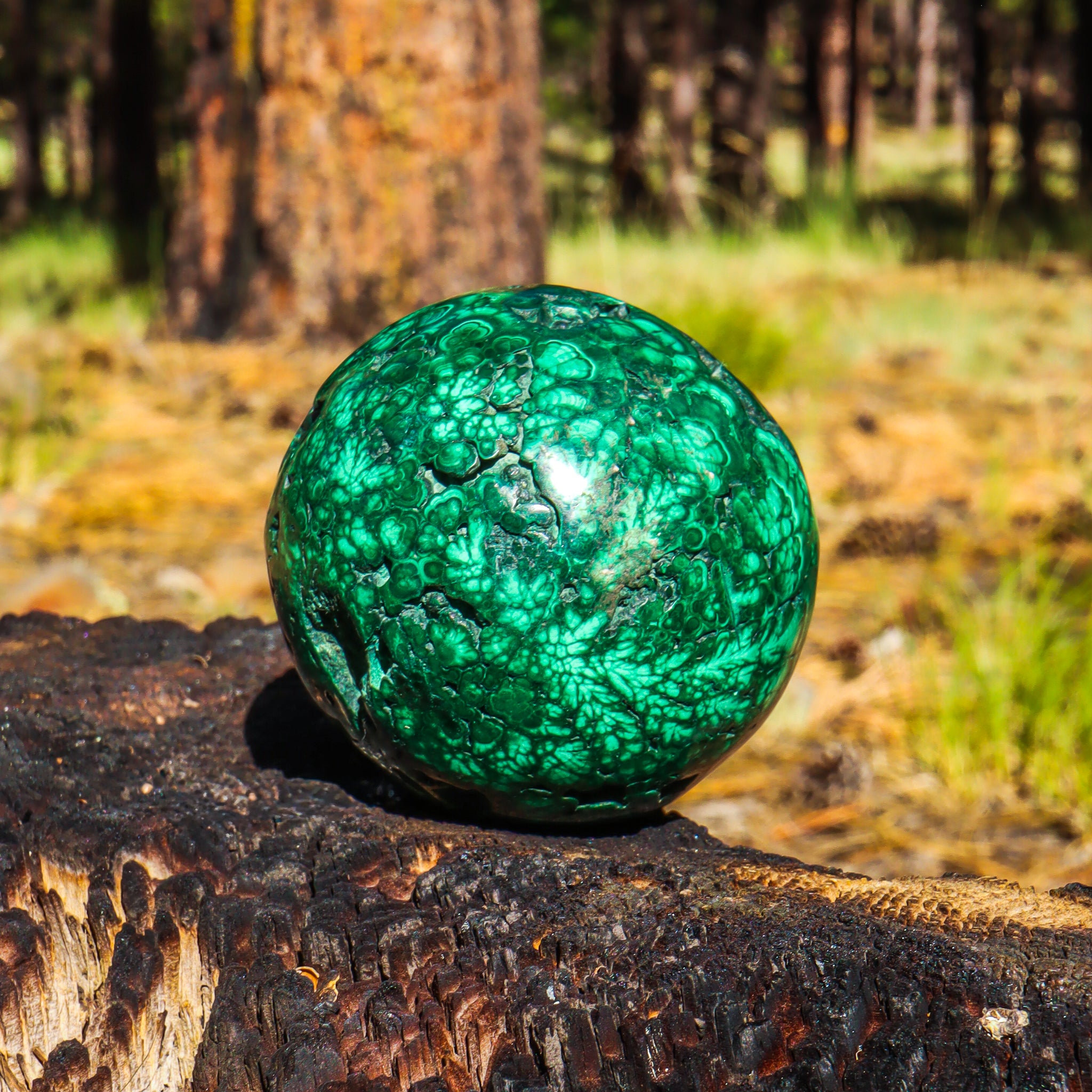 Large Malachite Sphere