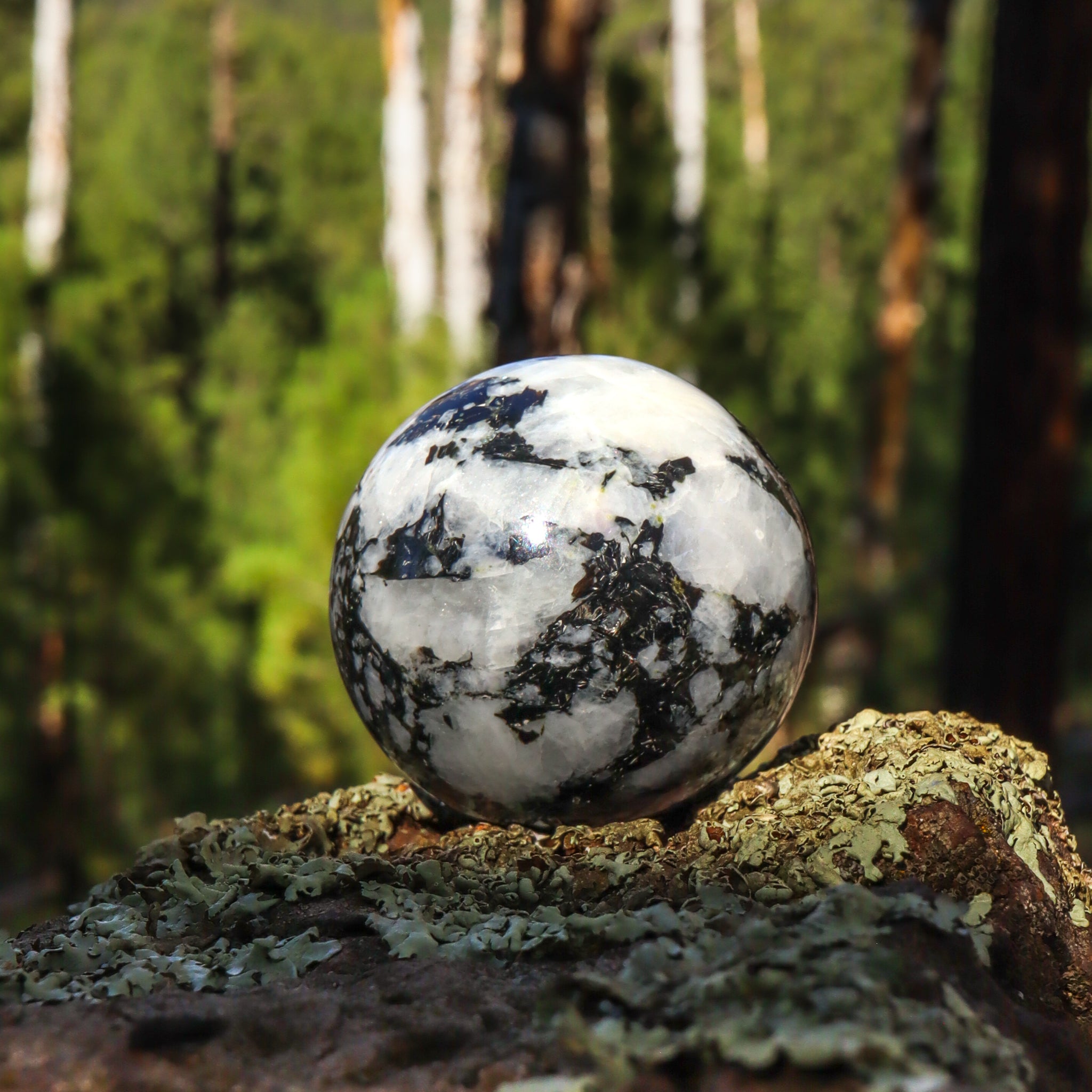 Rainbow Moonstone Sphere
