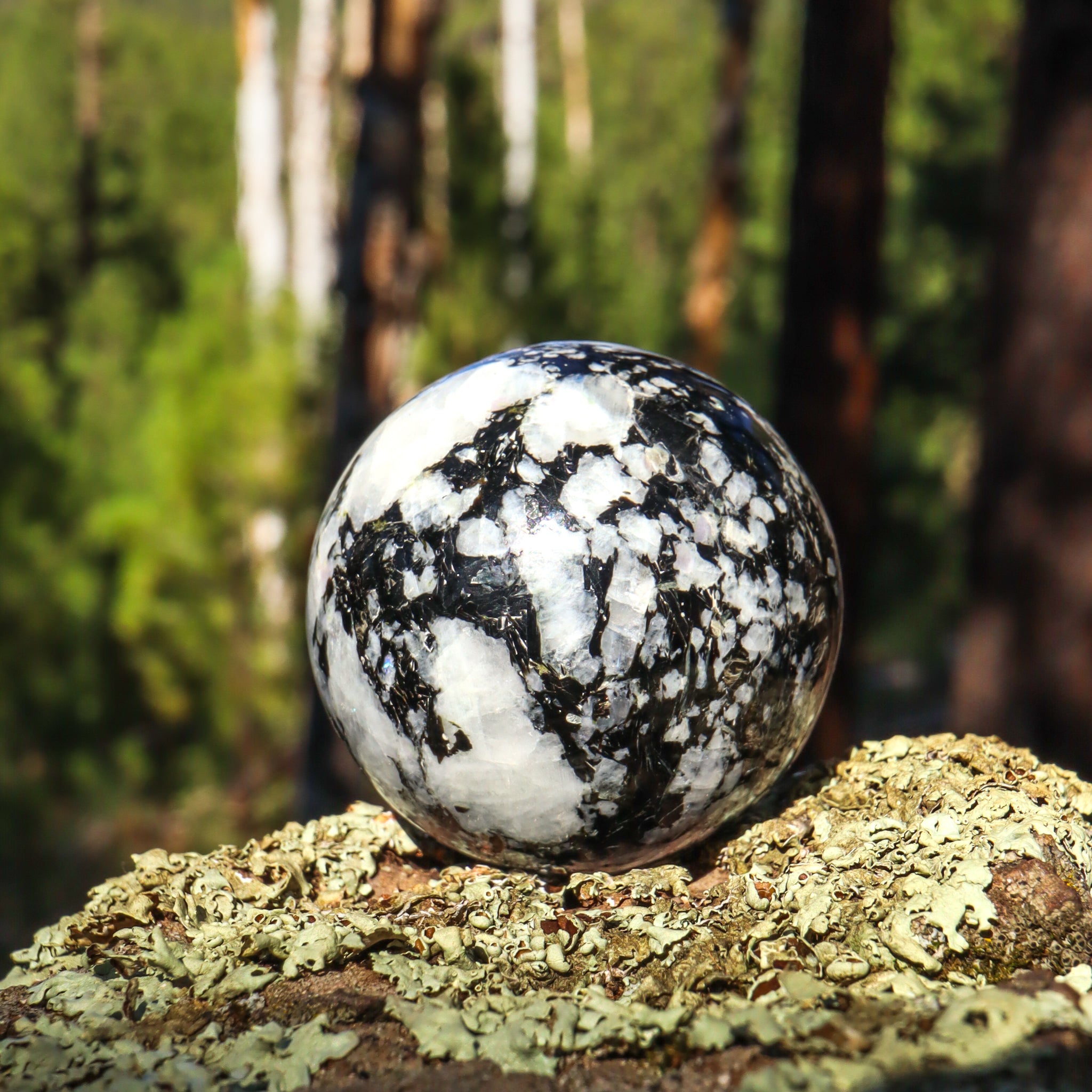 Rainbow Moonstone Sphere