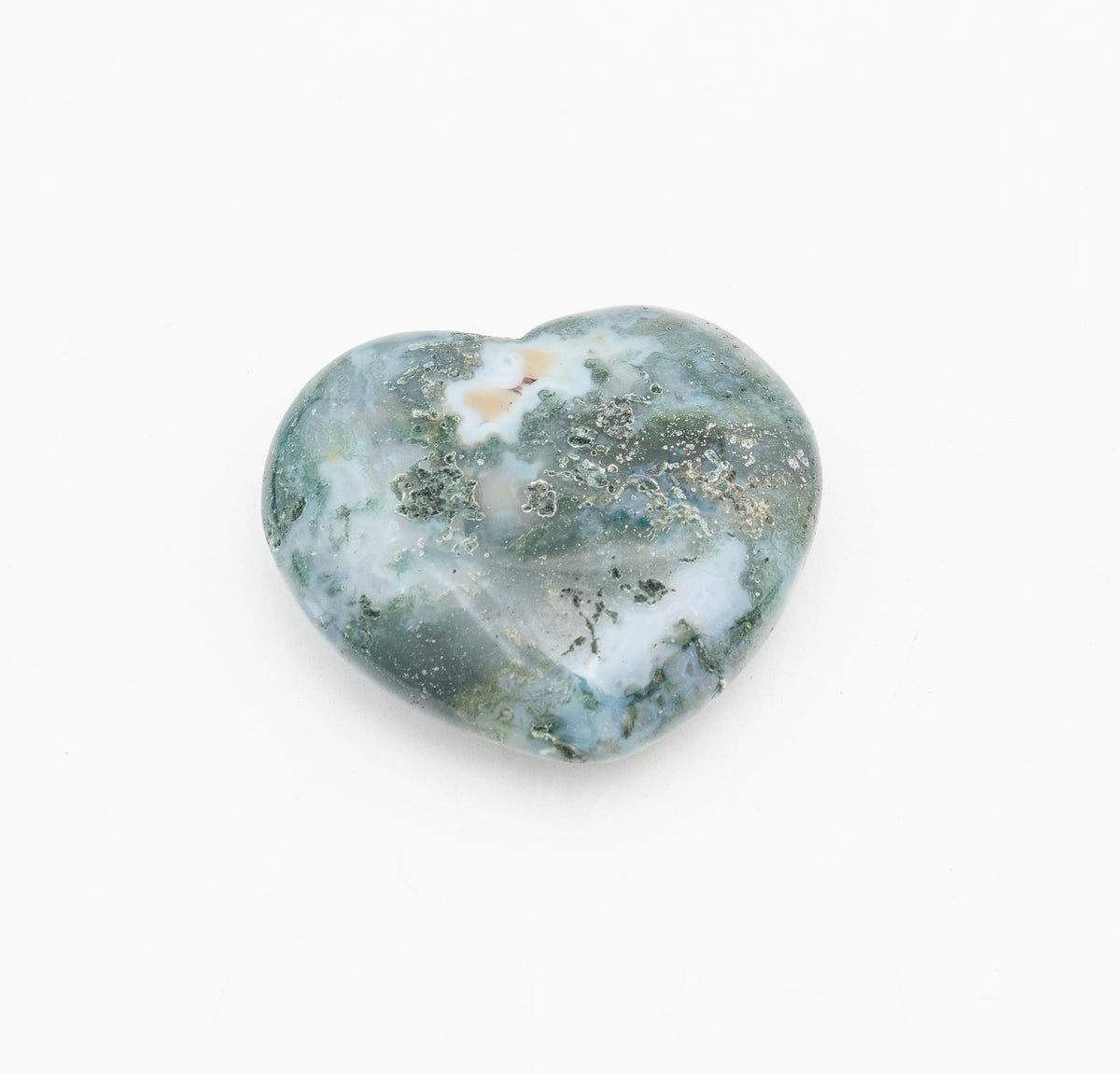Moss Agate Heart