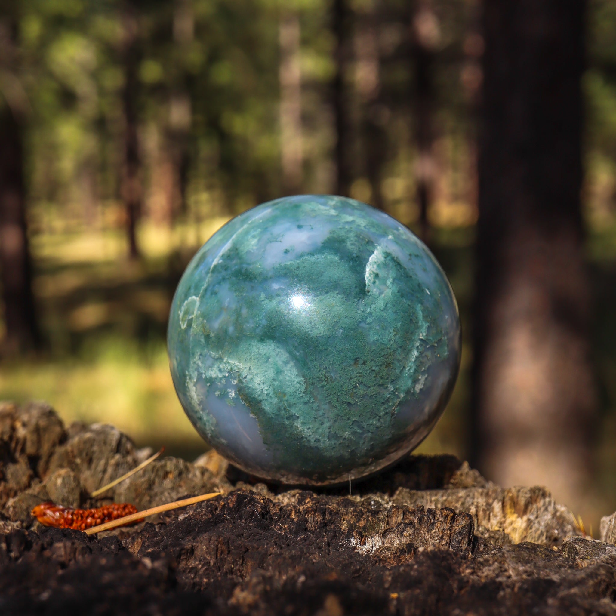 Moss Agate Sphere