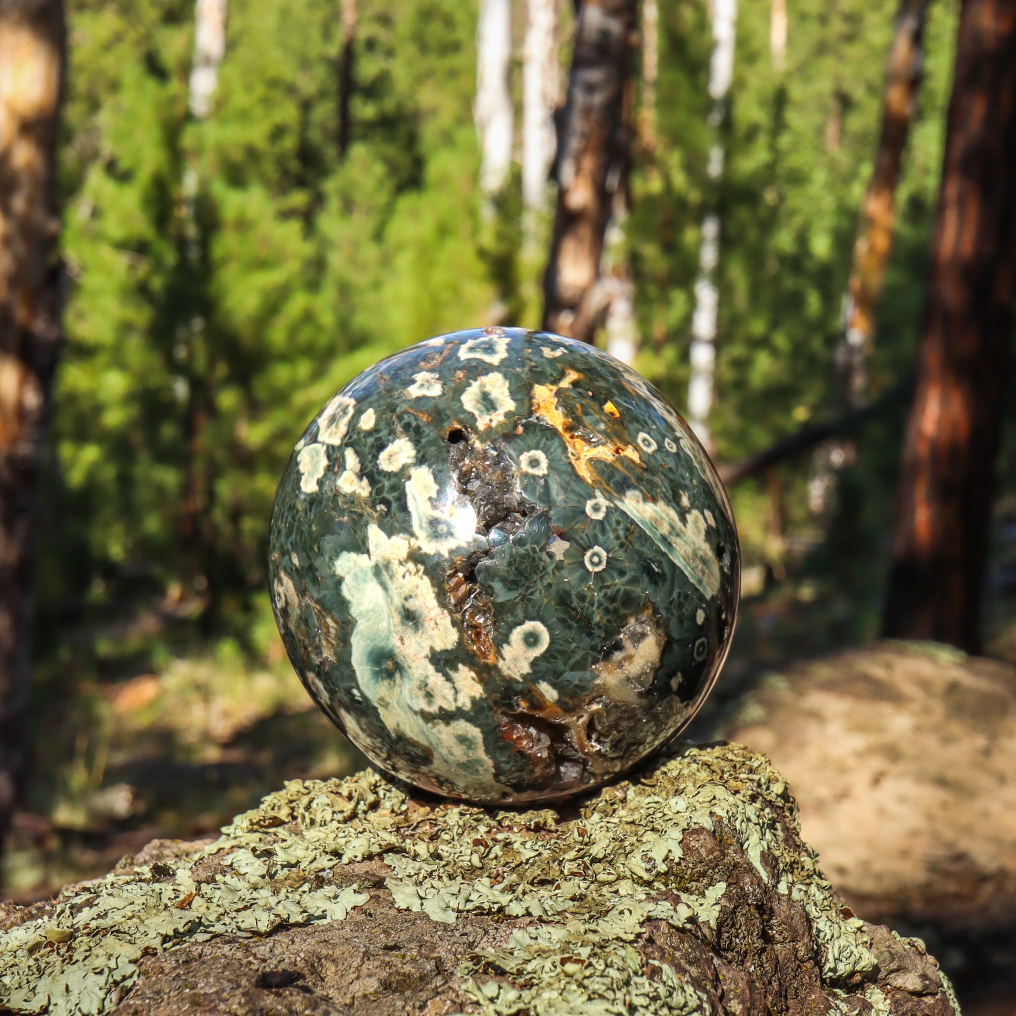 Ocean Jasper Sphere