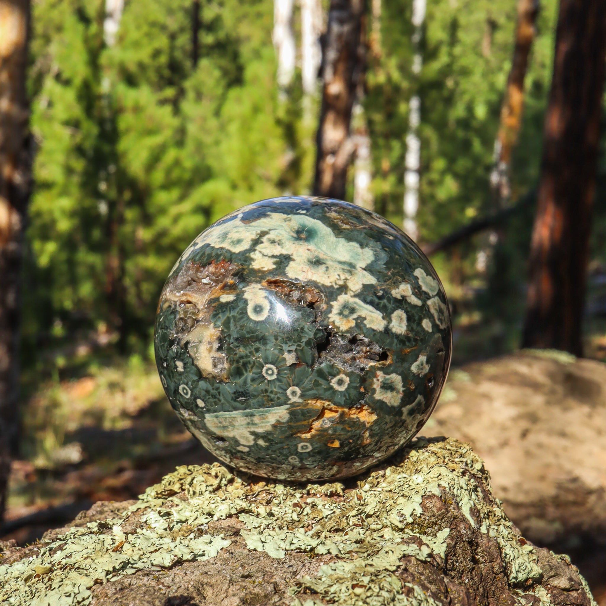 Ocean Jasper Sphere