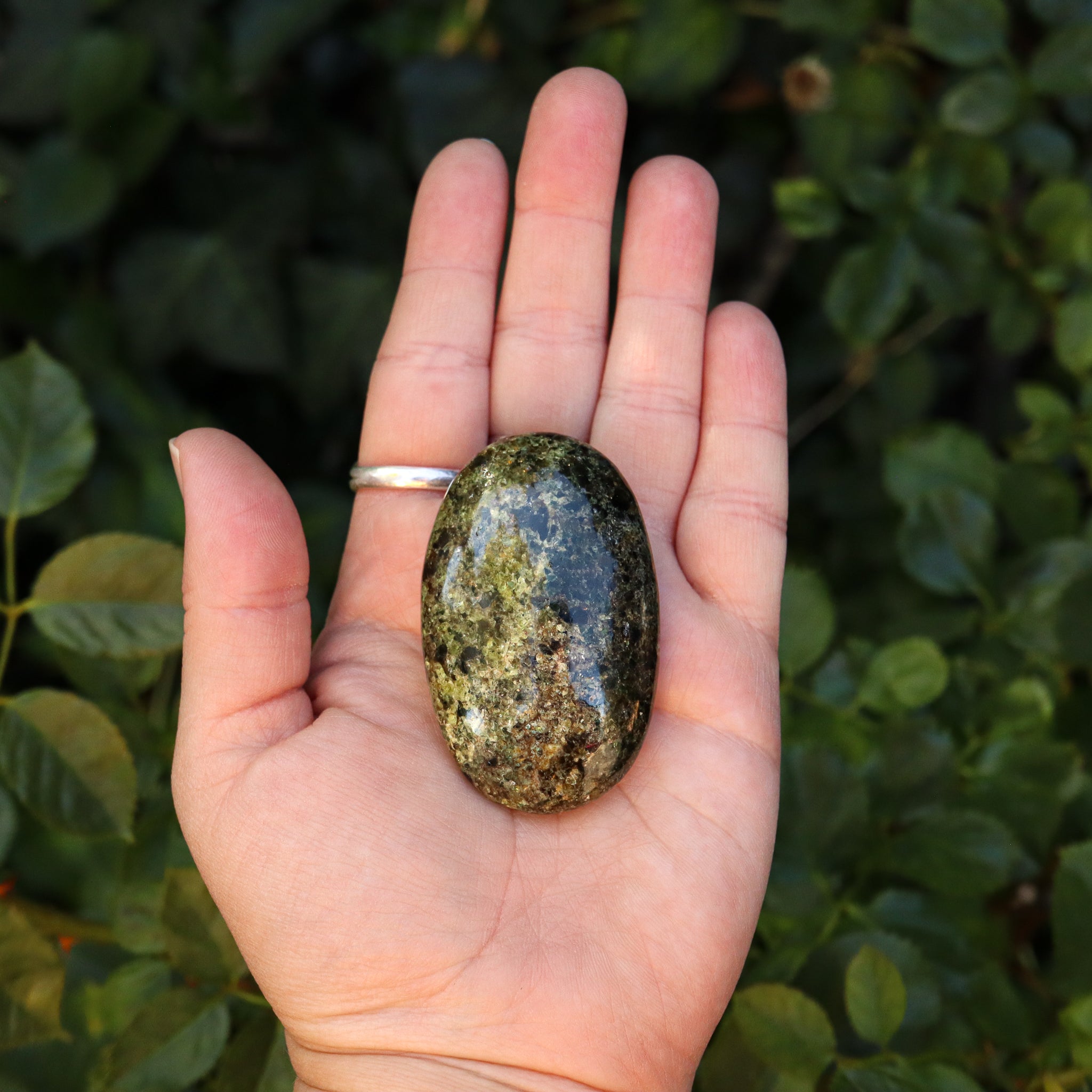 Peridot Palm Stone