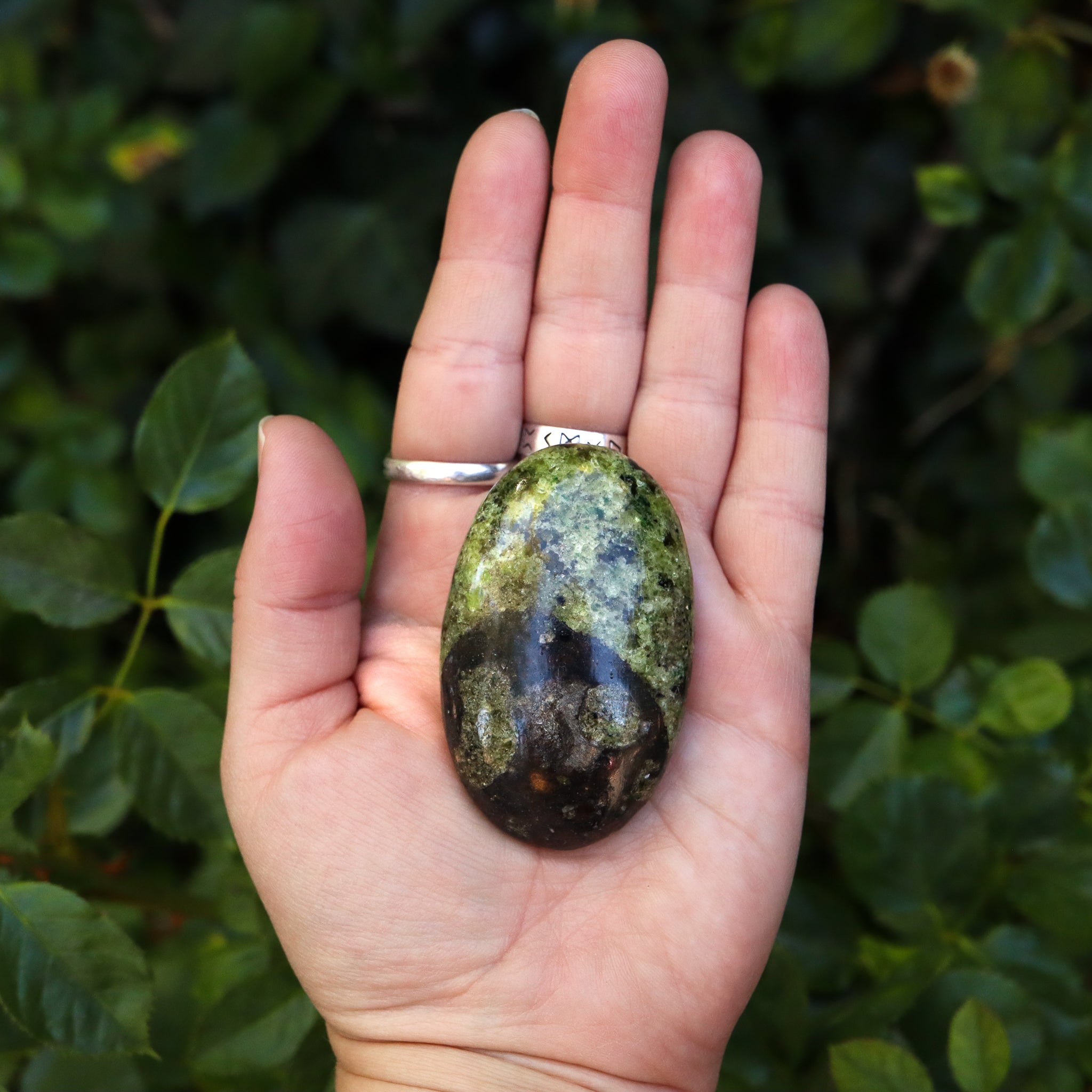 Peridot Palm Stone