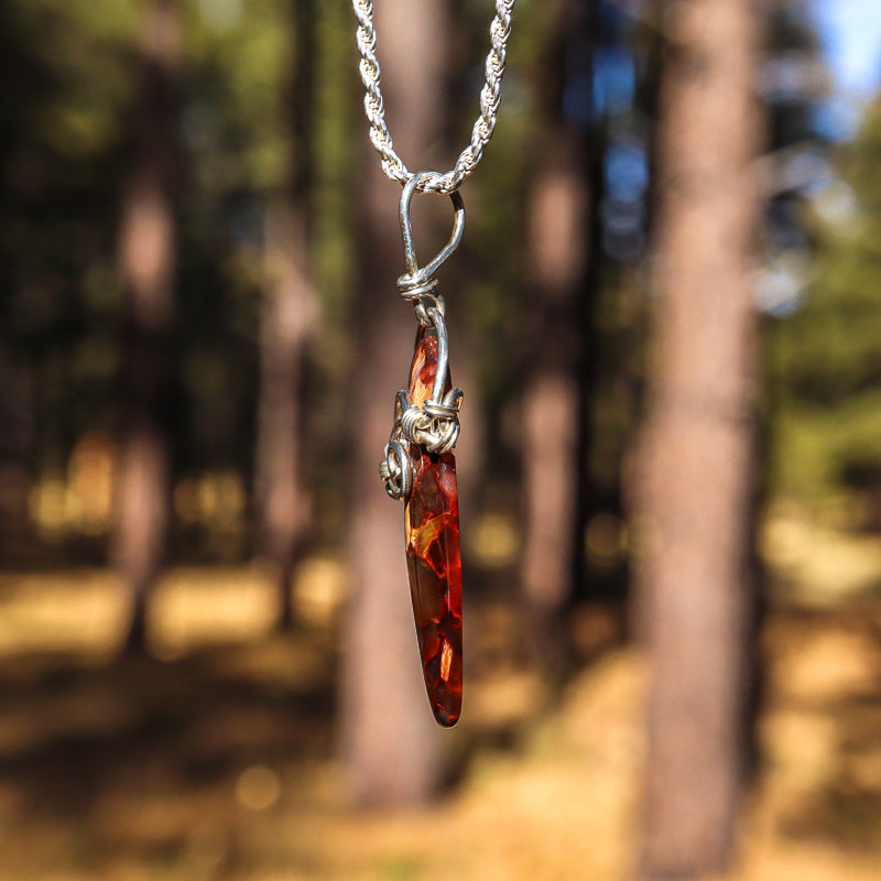 Wire Wrapped Pietersite Pendant