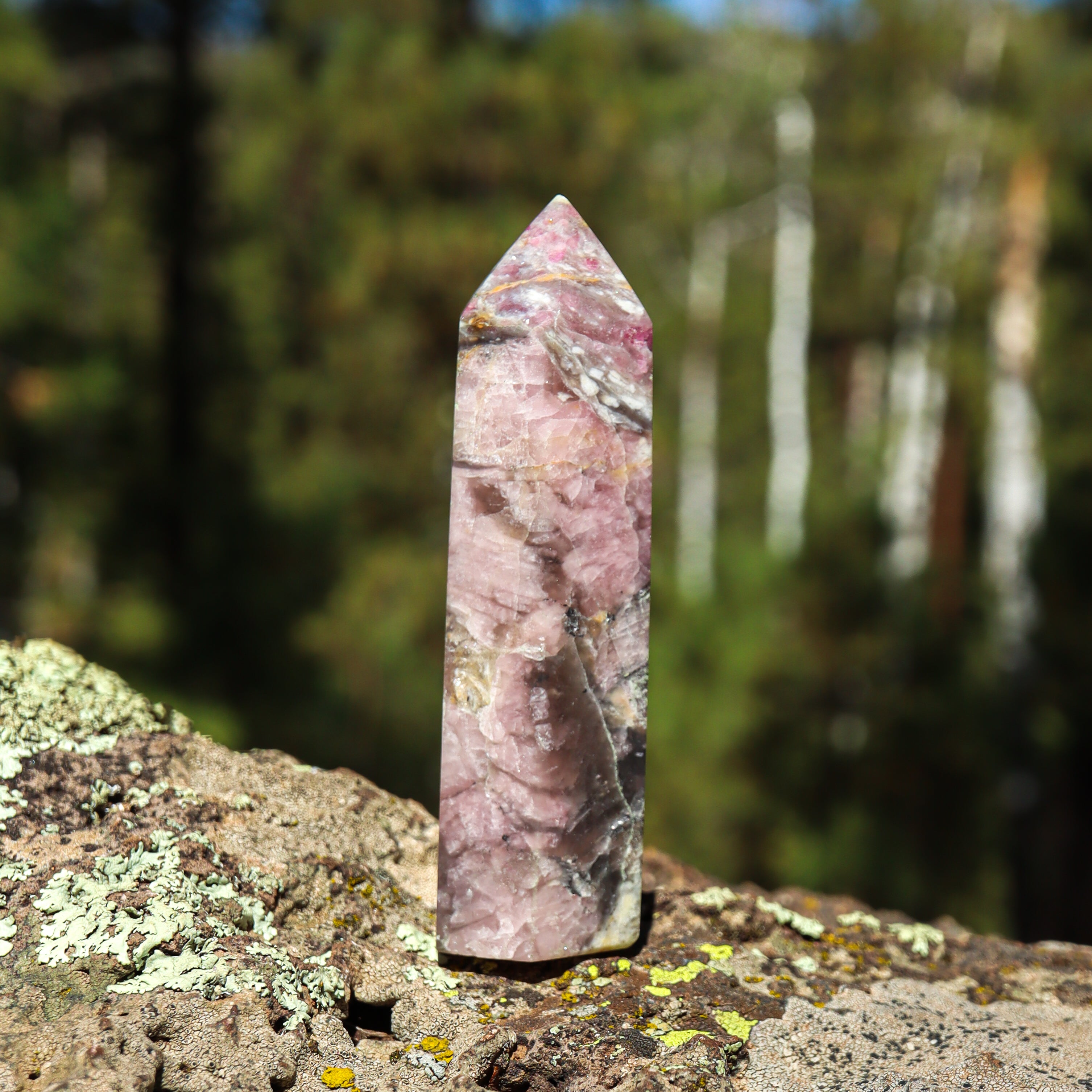 Pink Tourmaline in Matrix Point