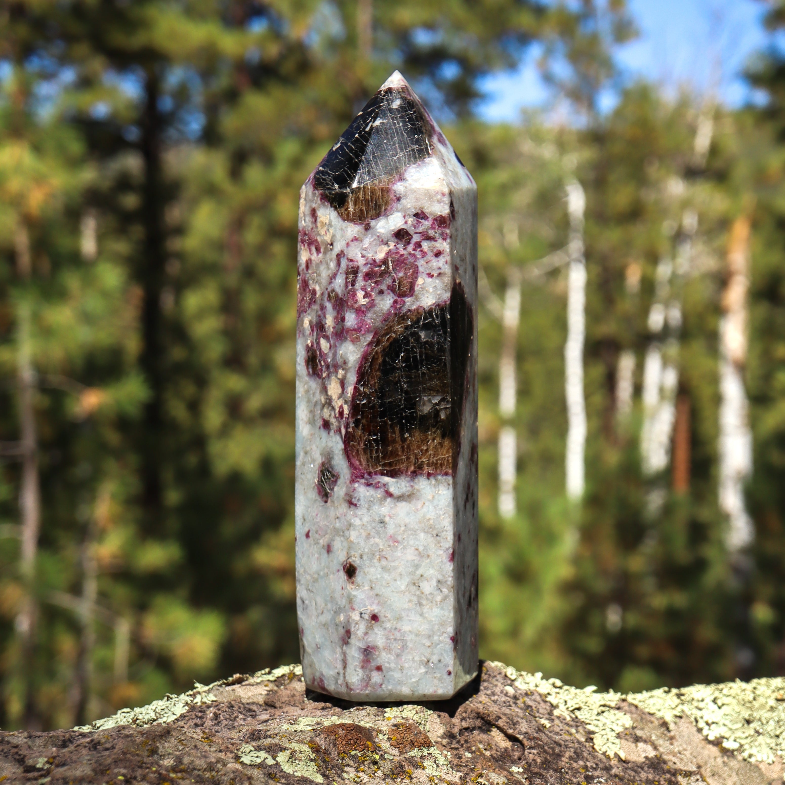 Pink Tourmaline in Matrix Point