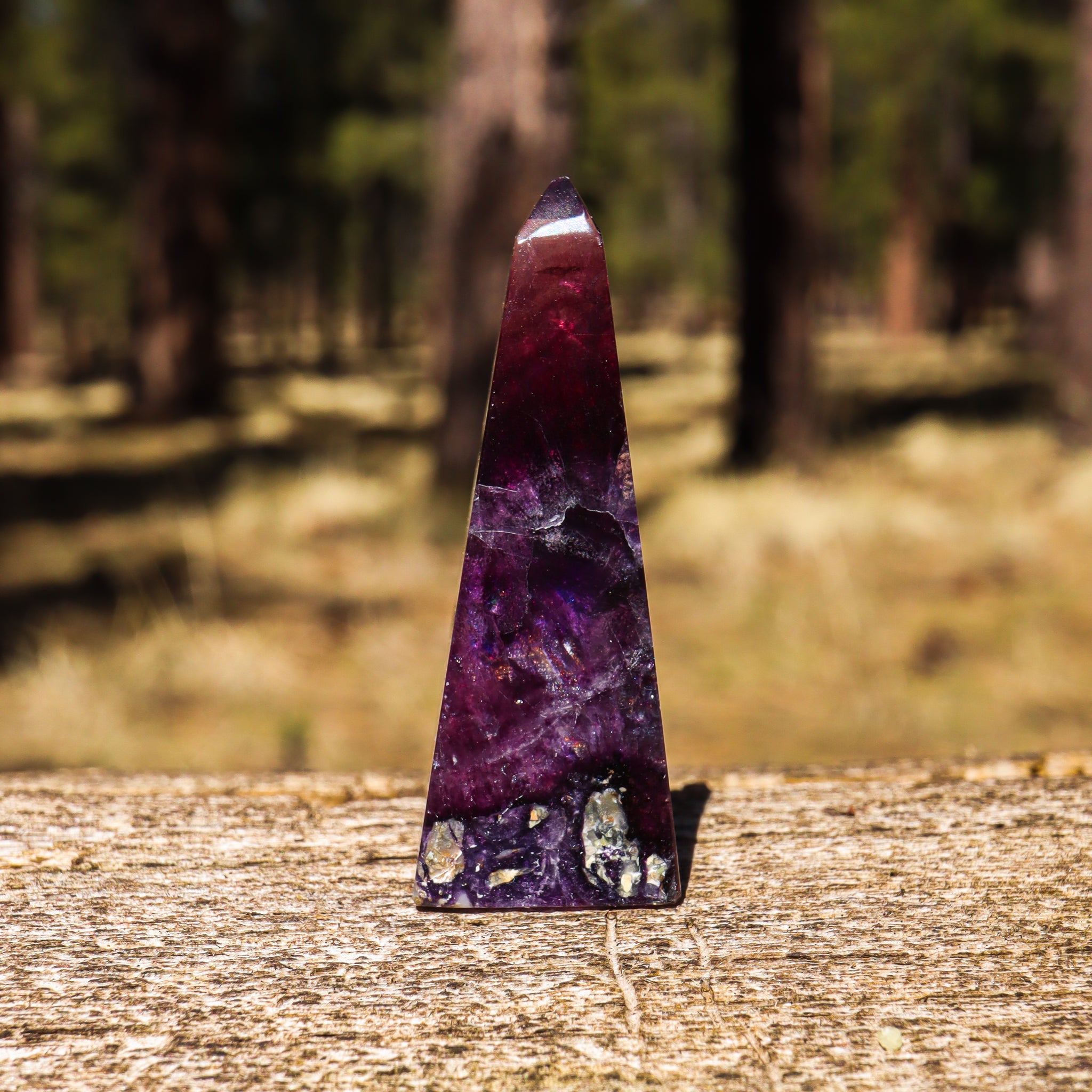 Purple Fluorite Obelisk