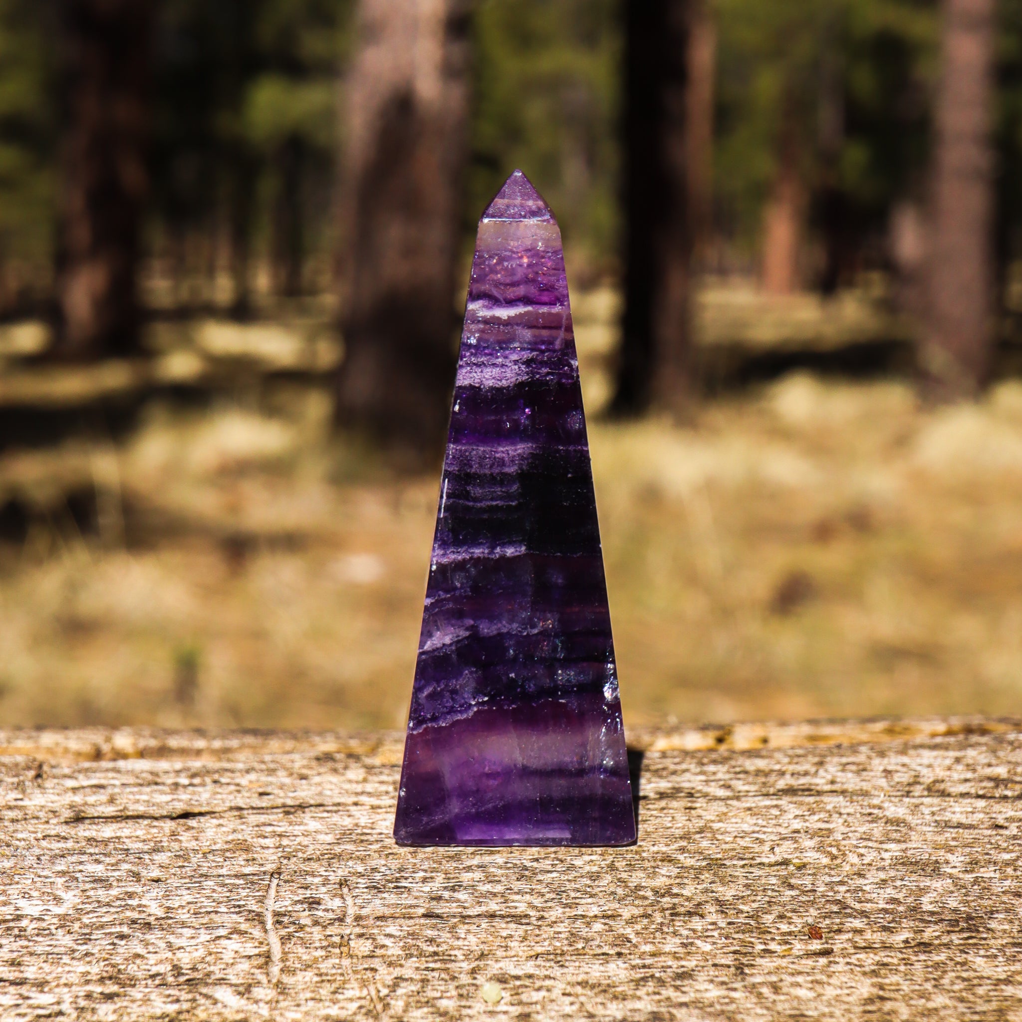 Purple Fluorite Obelisk