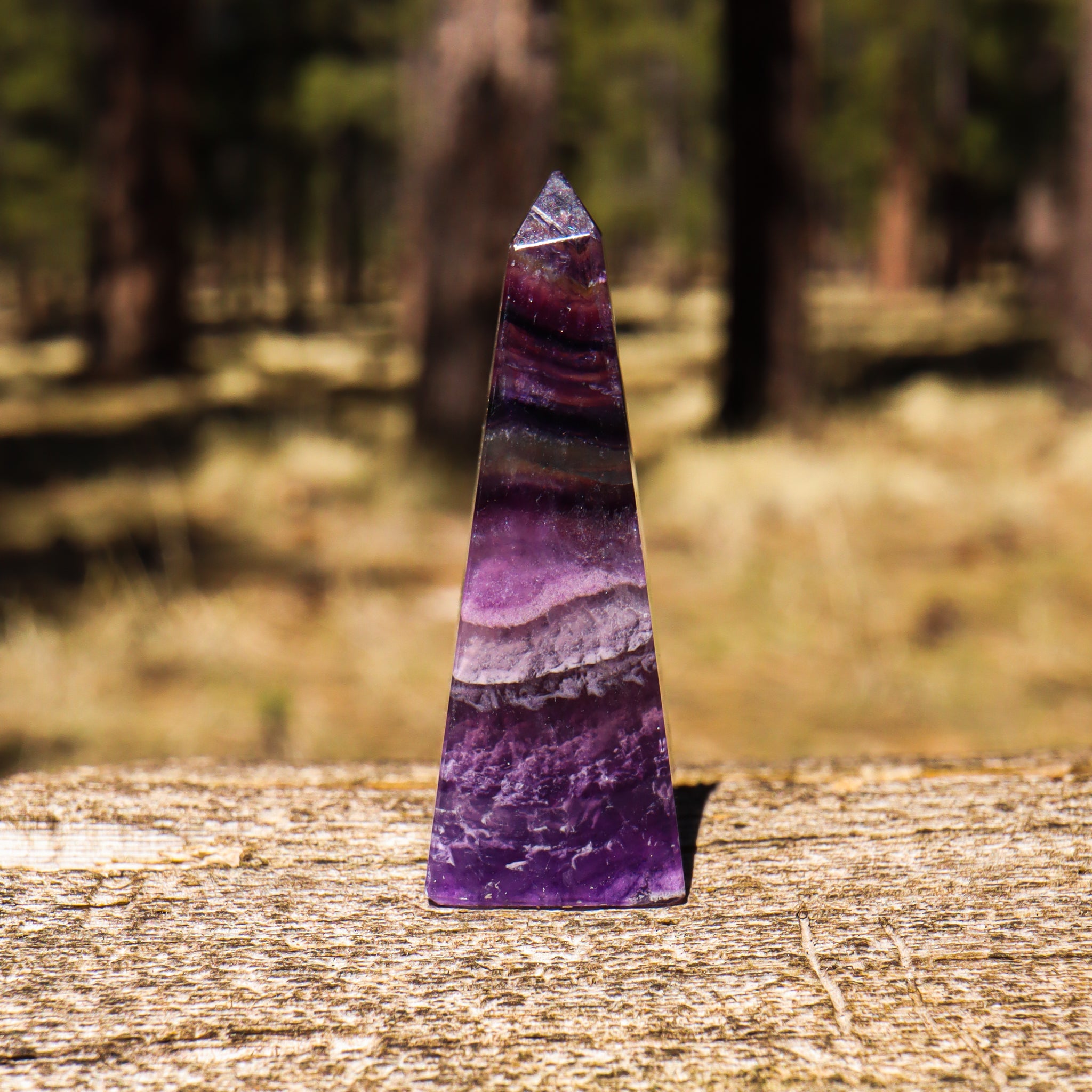 Purple Fluorite Obelisk