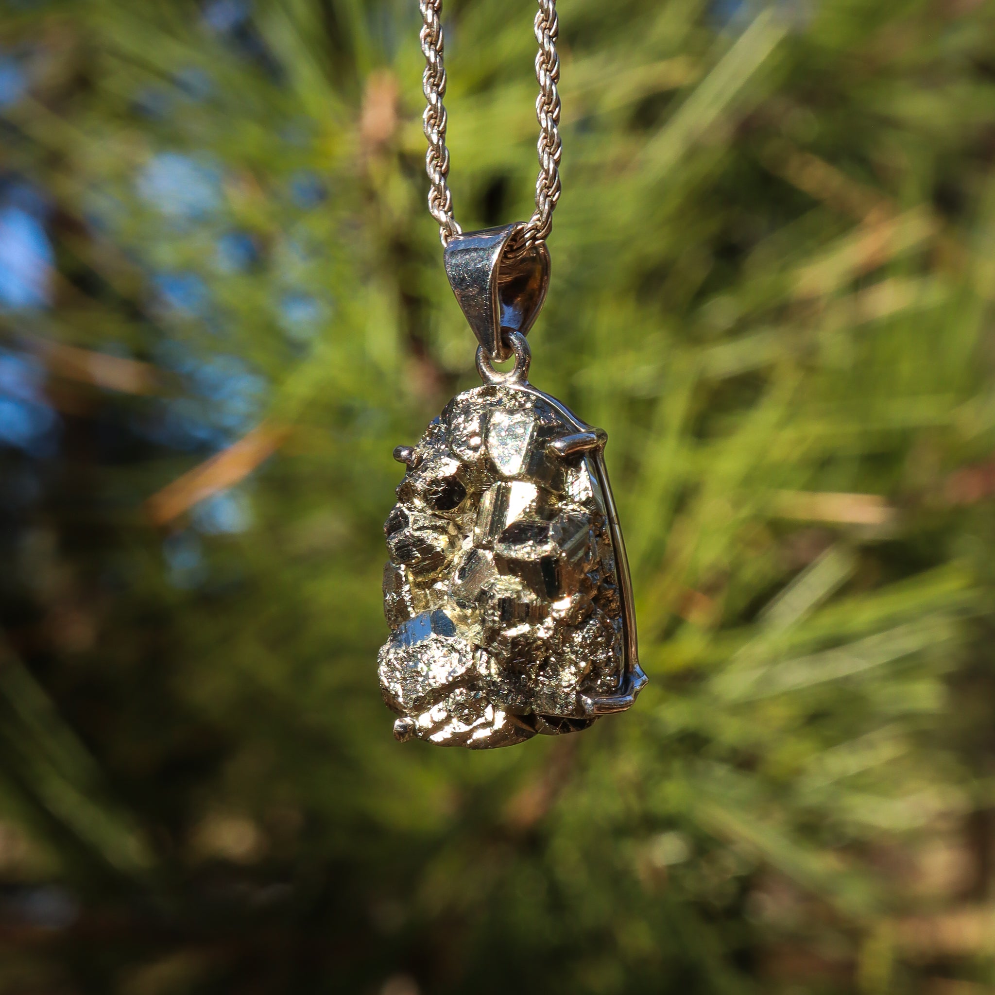 Pyrite Crystal Pendant