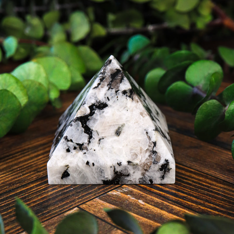 Rainbow Moonstone Pyramid