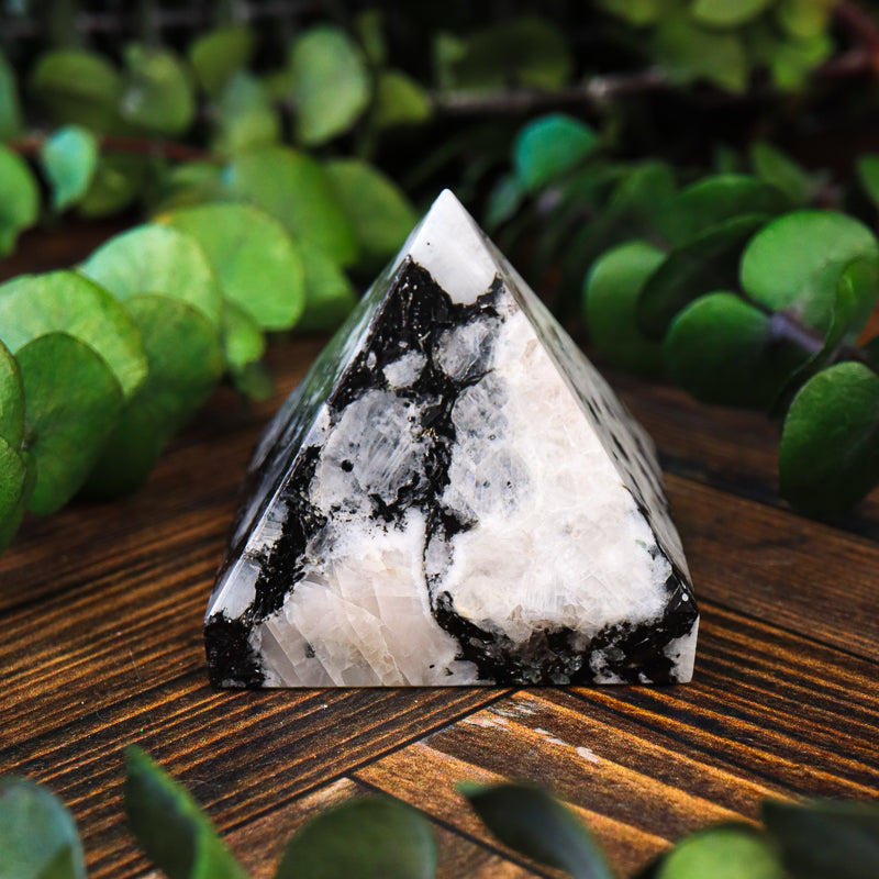 Rainbow Moonstone Pyramid