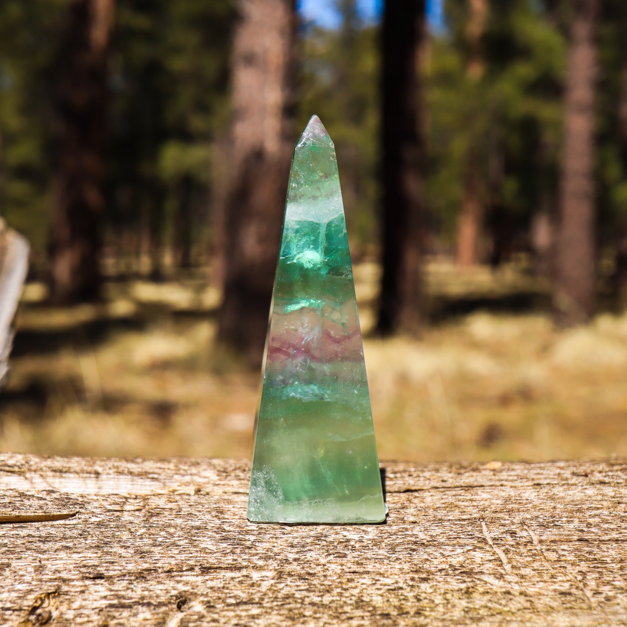 Rainbow Fluorite Obelisk