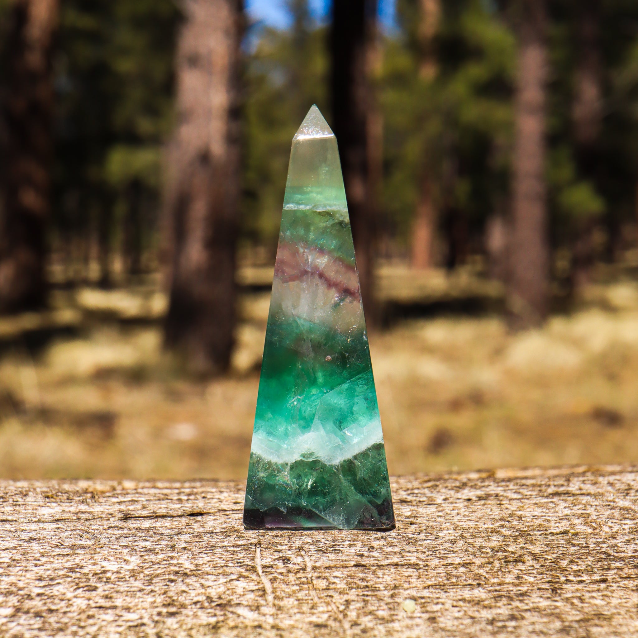 Rainbow Fluorite Obelisk