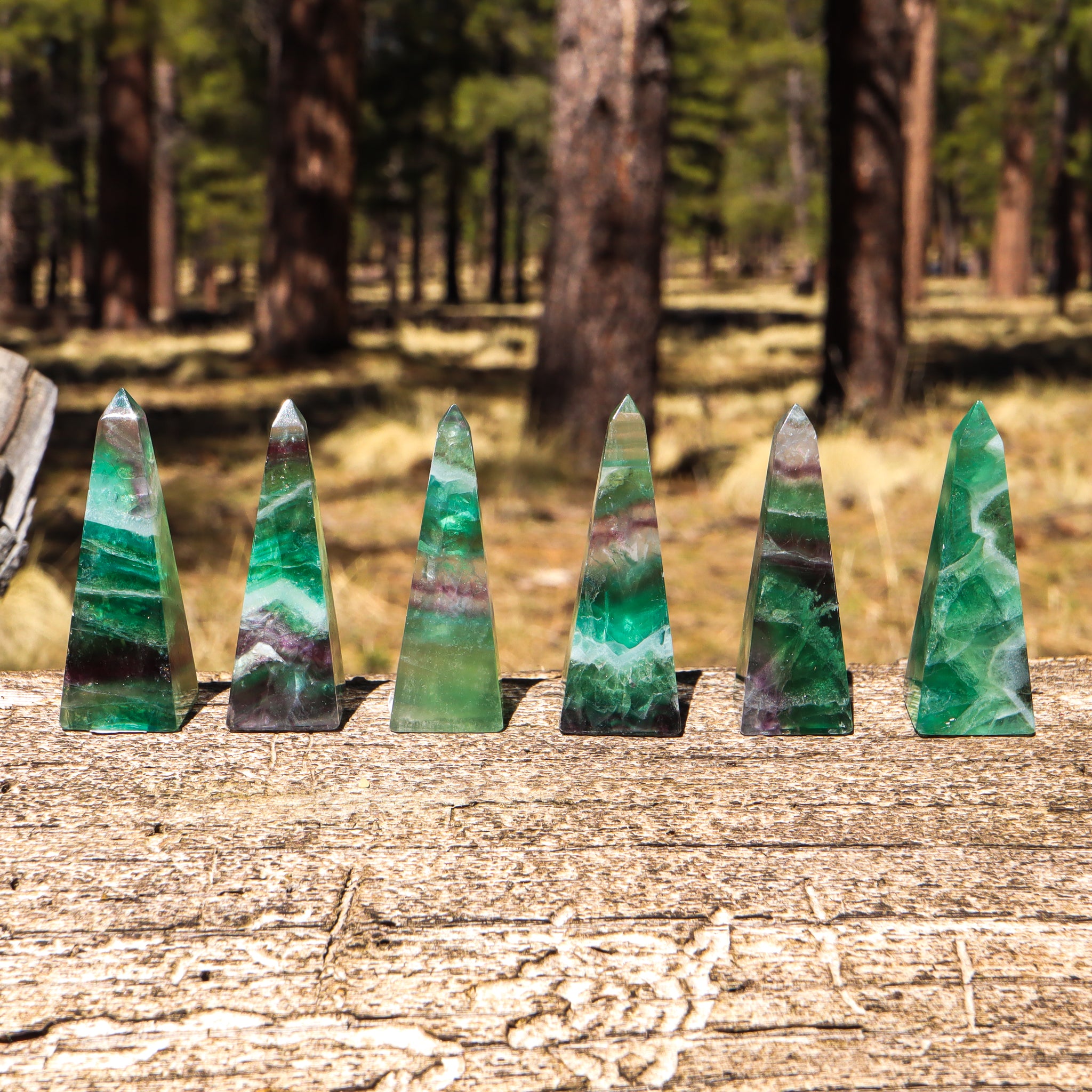 Rainbow Fluorite Obelisk