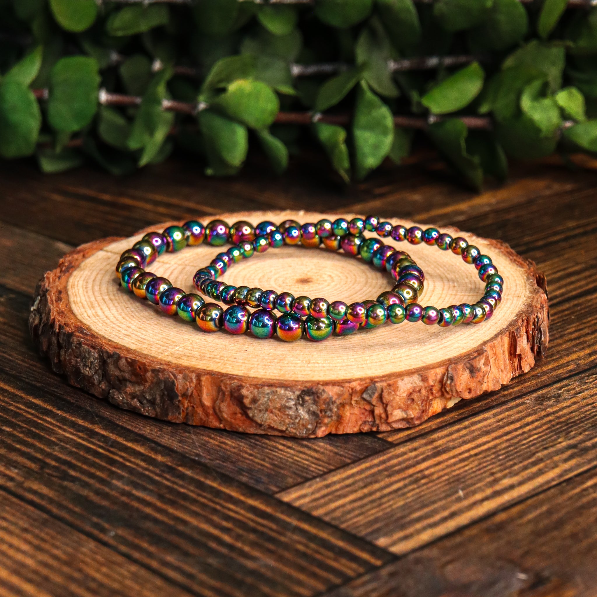 Rainbow Hematite Bracelet