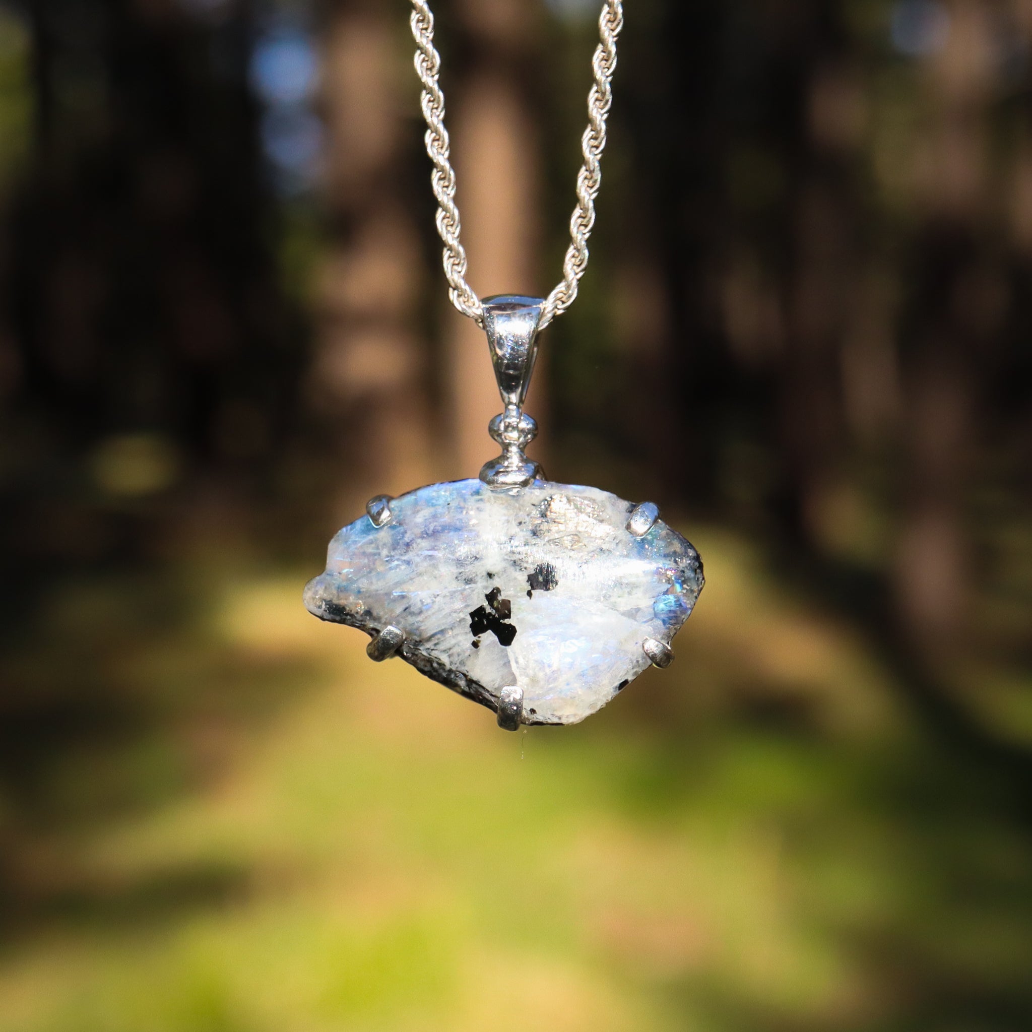 Rainbow Moonstone Pendant