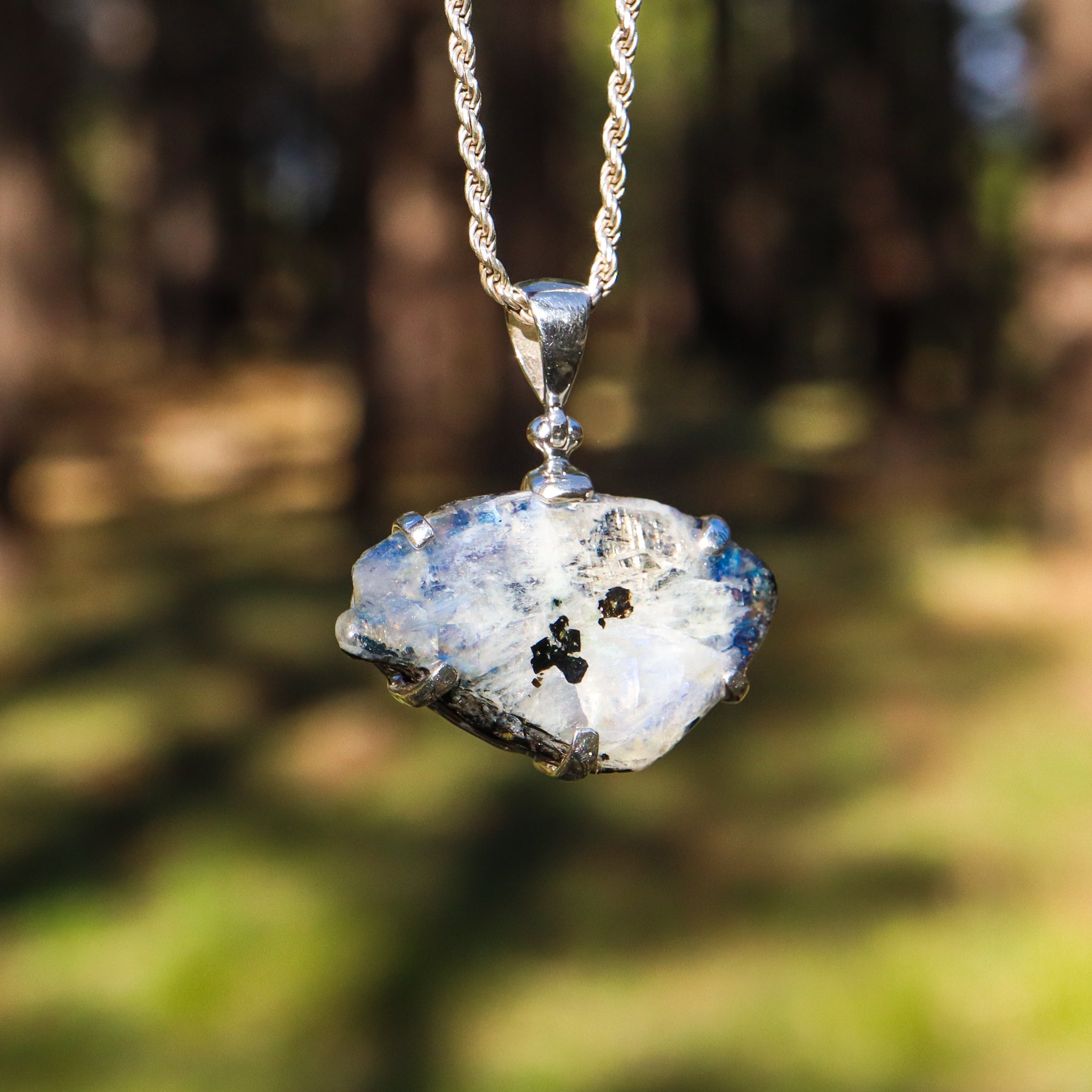Rainbow Moonstone Pendant