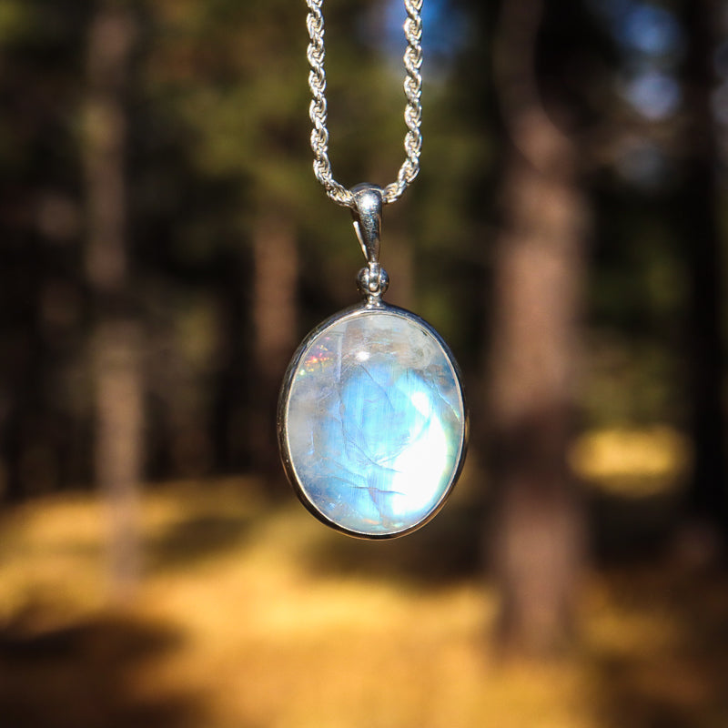 Rainbow Moonstone Pendant