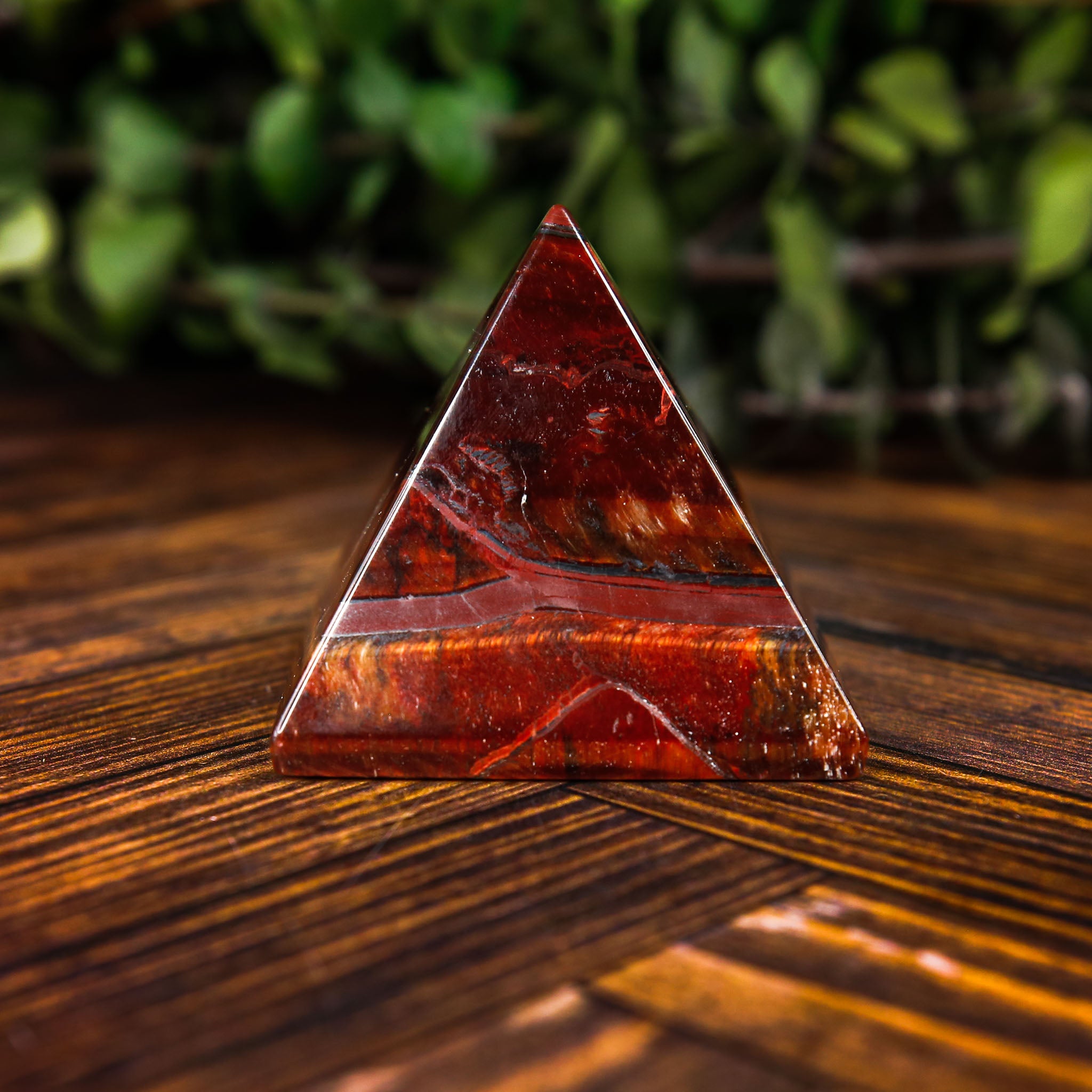 Red Tiger's Eye Pyramid