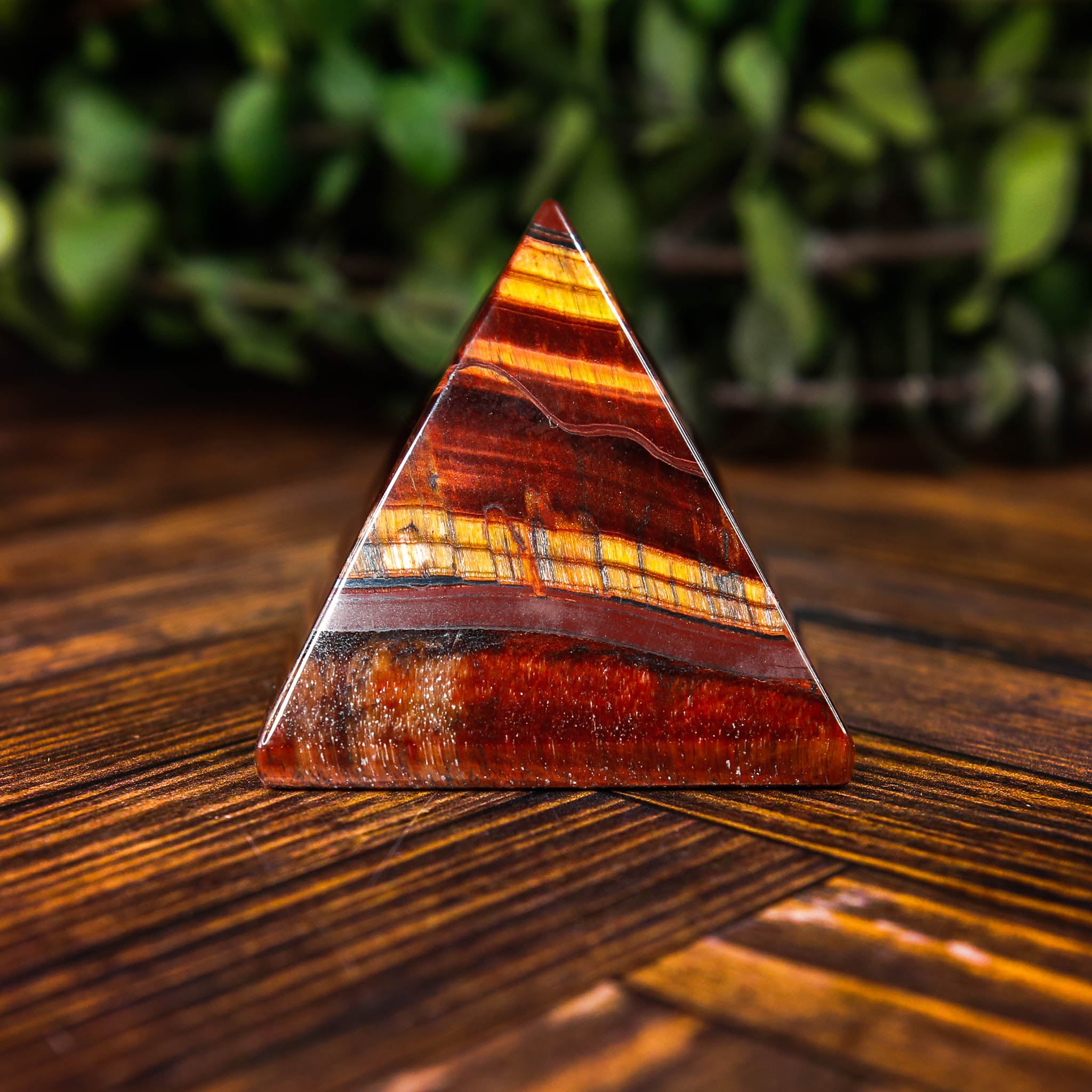 Red Tiger's Eye Pyramid