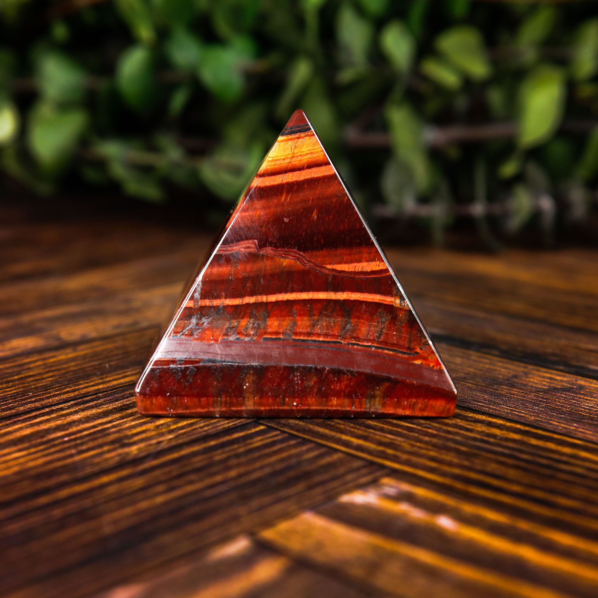 Red Tiger's Eye Pyramid